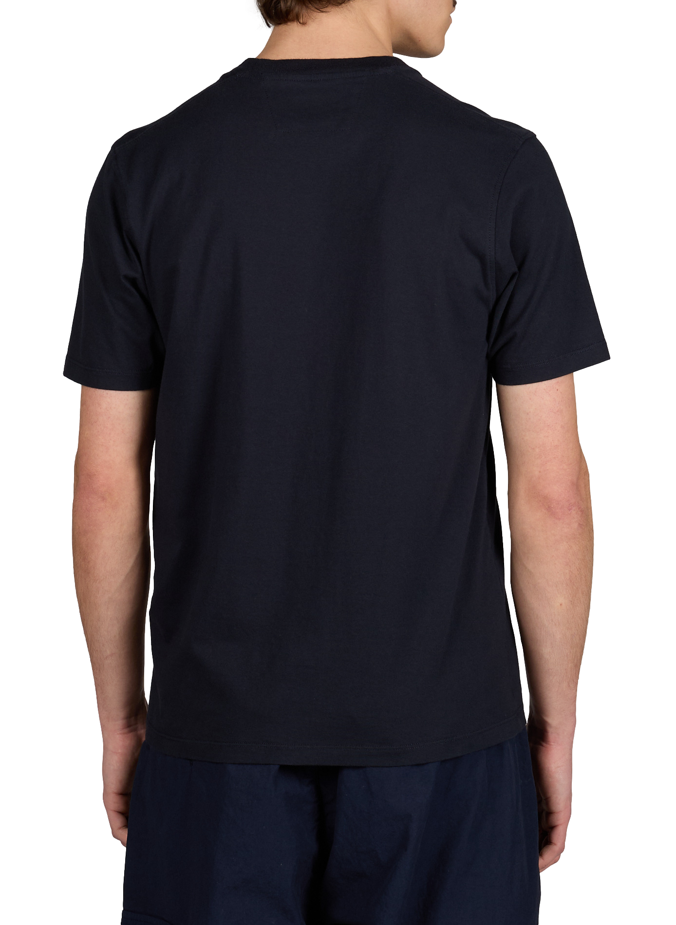 T-shirt à logo en coton CP COMPANY Bleu