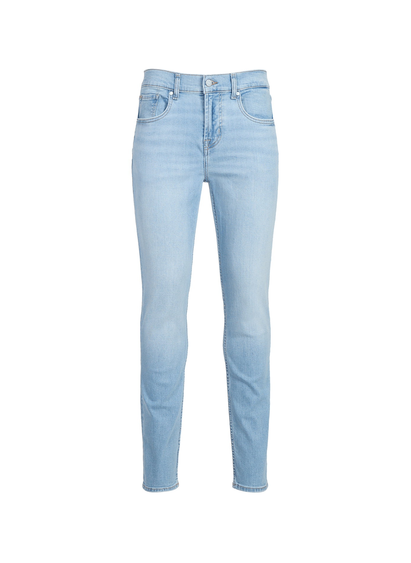 Cotton-blend slim-fit jeans 7 FOR ALL MANKIND Blue