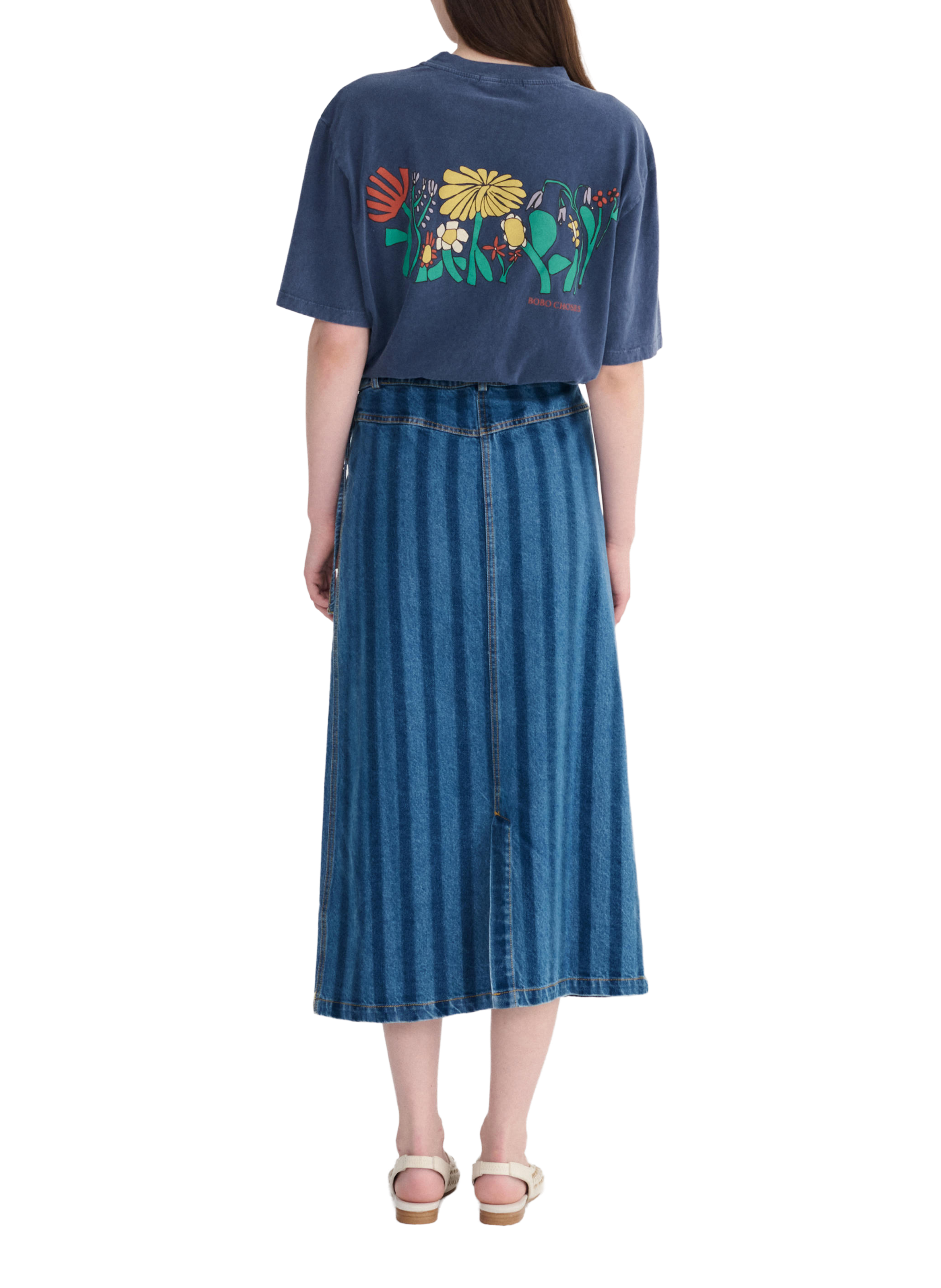 Camiseta con estampado de algodón. BOBO CHOSES Azul