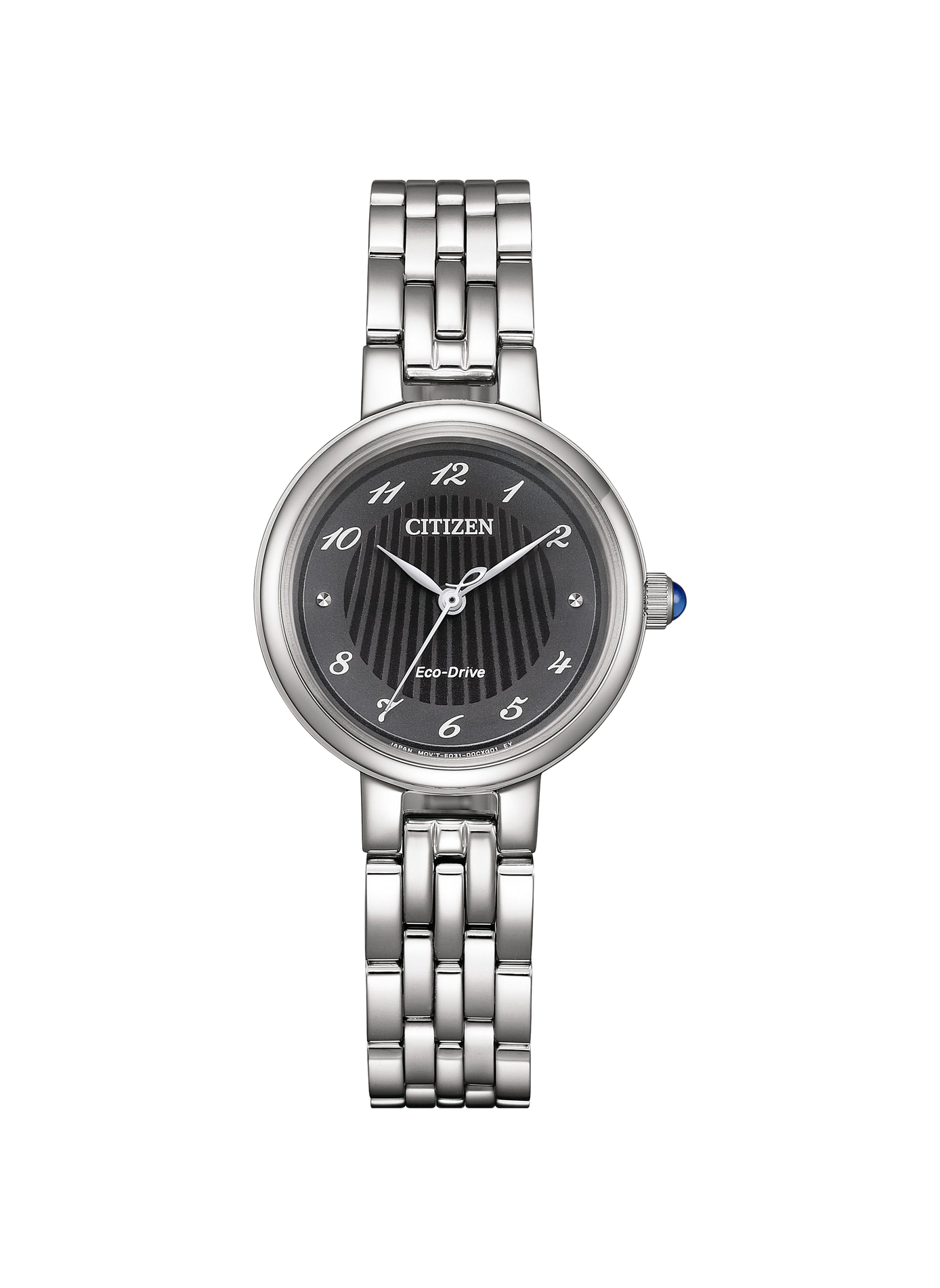 Montre Eco-drive en acier inoxydable CITIZEN Noir