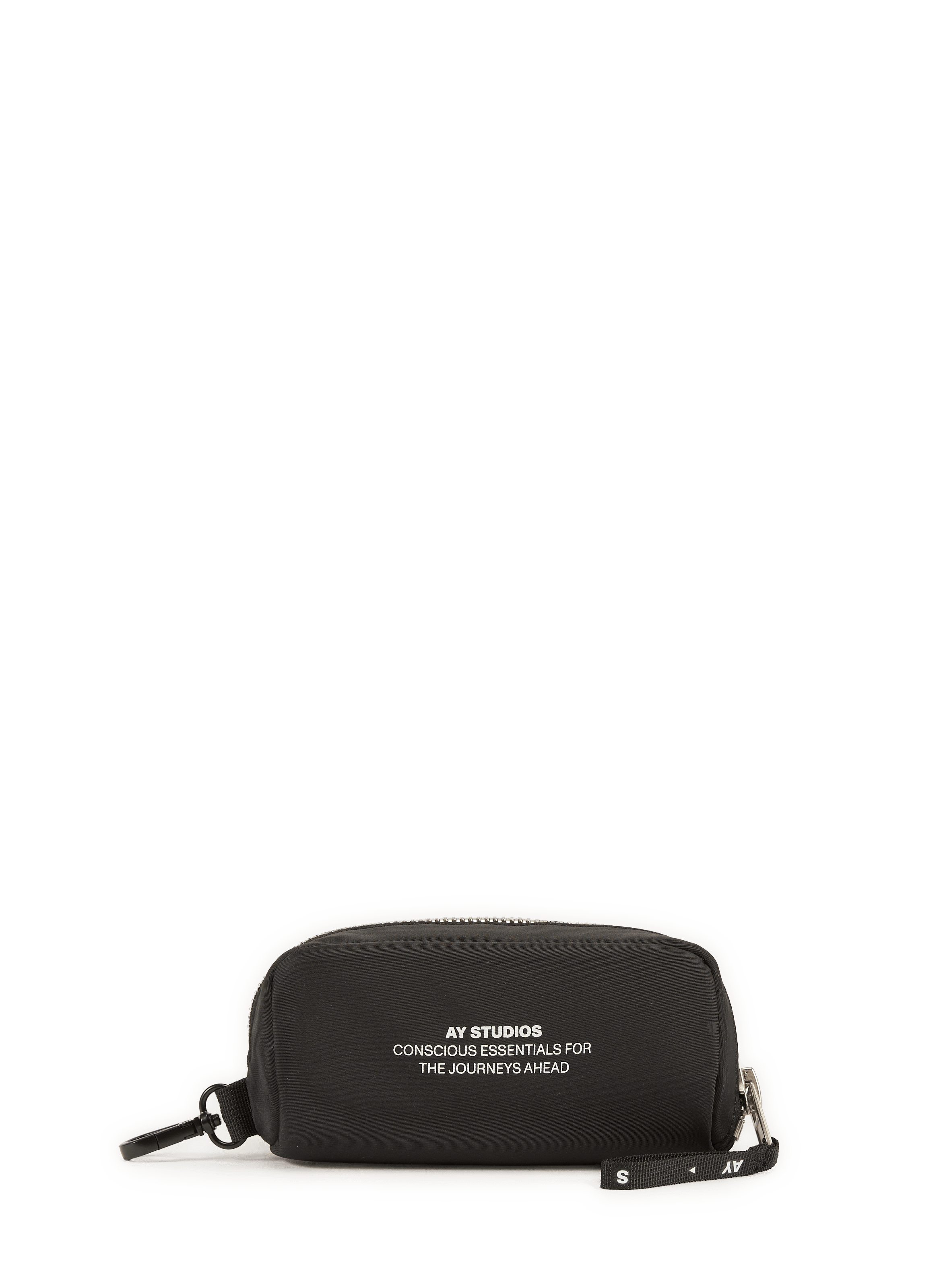 Essential slogan clutch AY STUDIOS Black