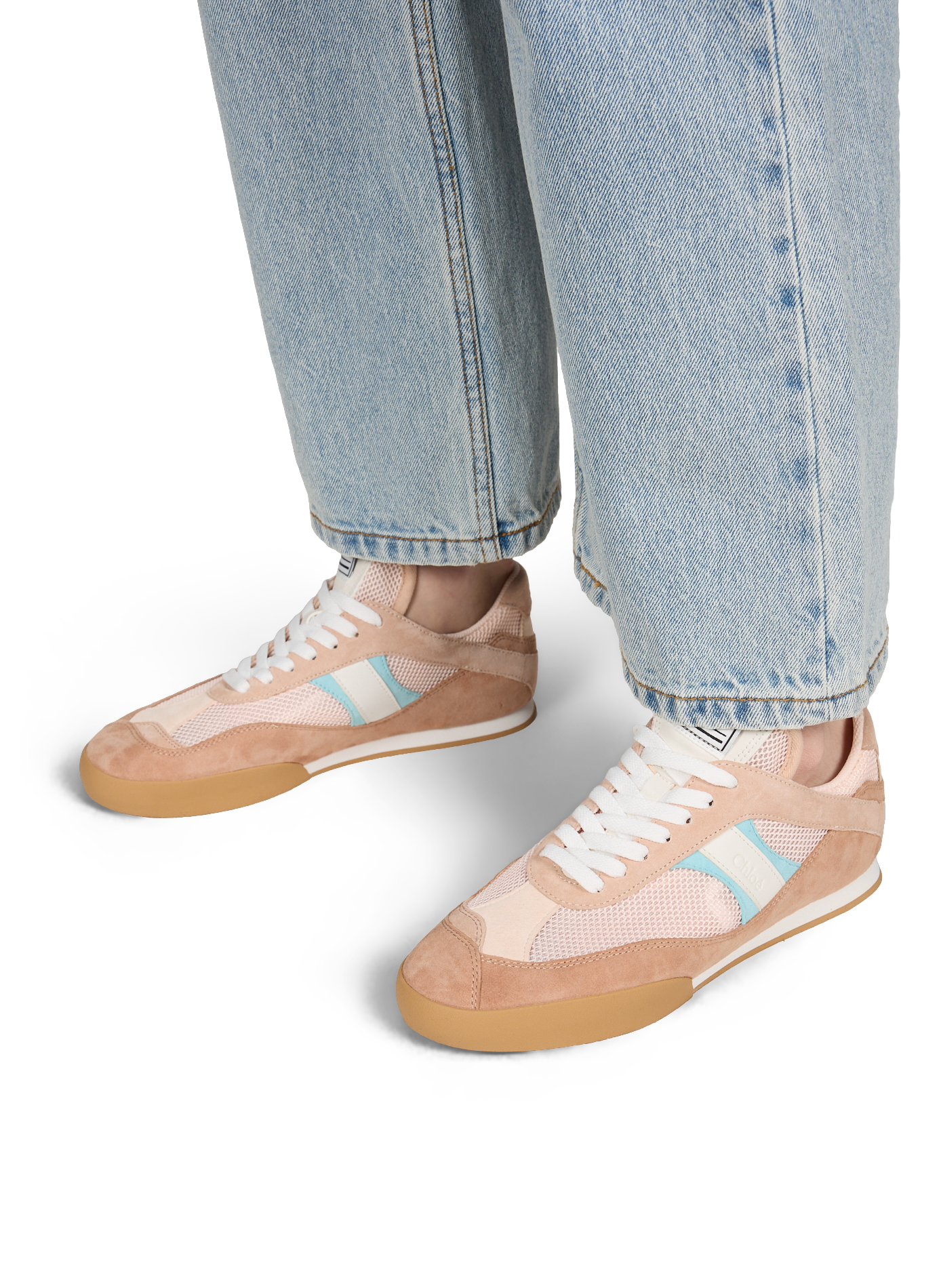 Chloé Kick low-top mesh sneakers CHLOÉ Pink