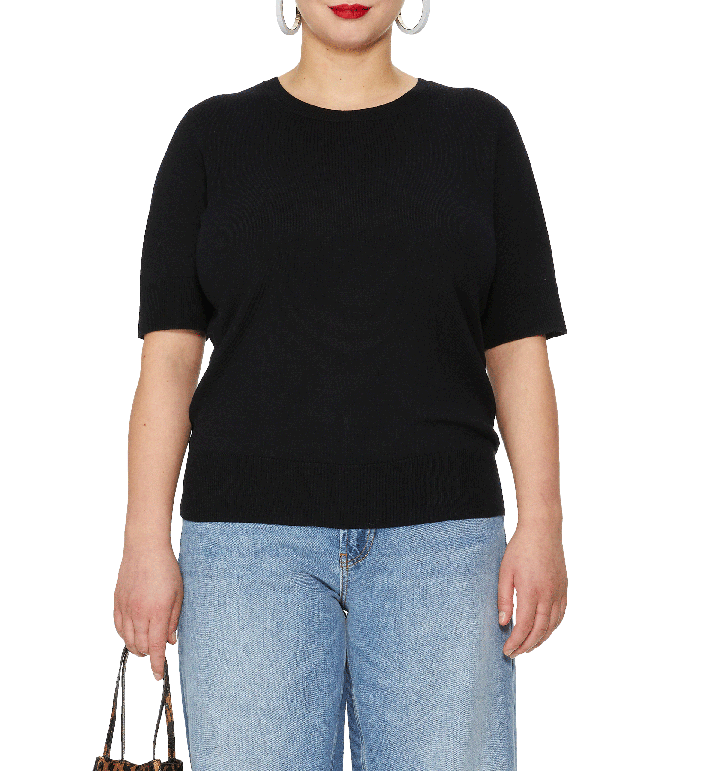 Classic merino wool jumper UNIVERSAL STANDARD Black