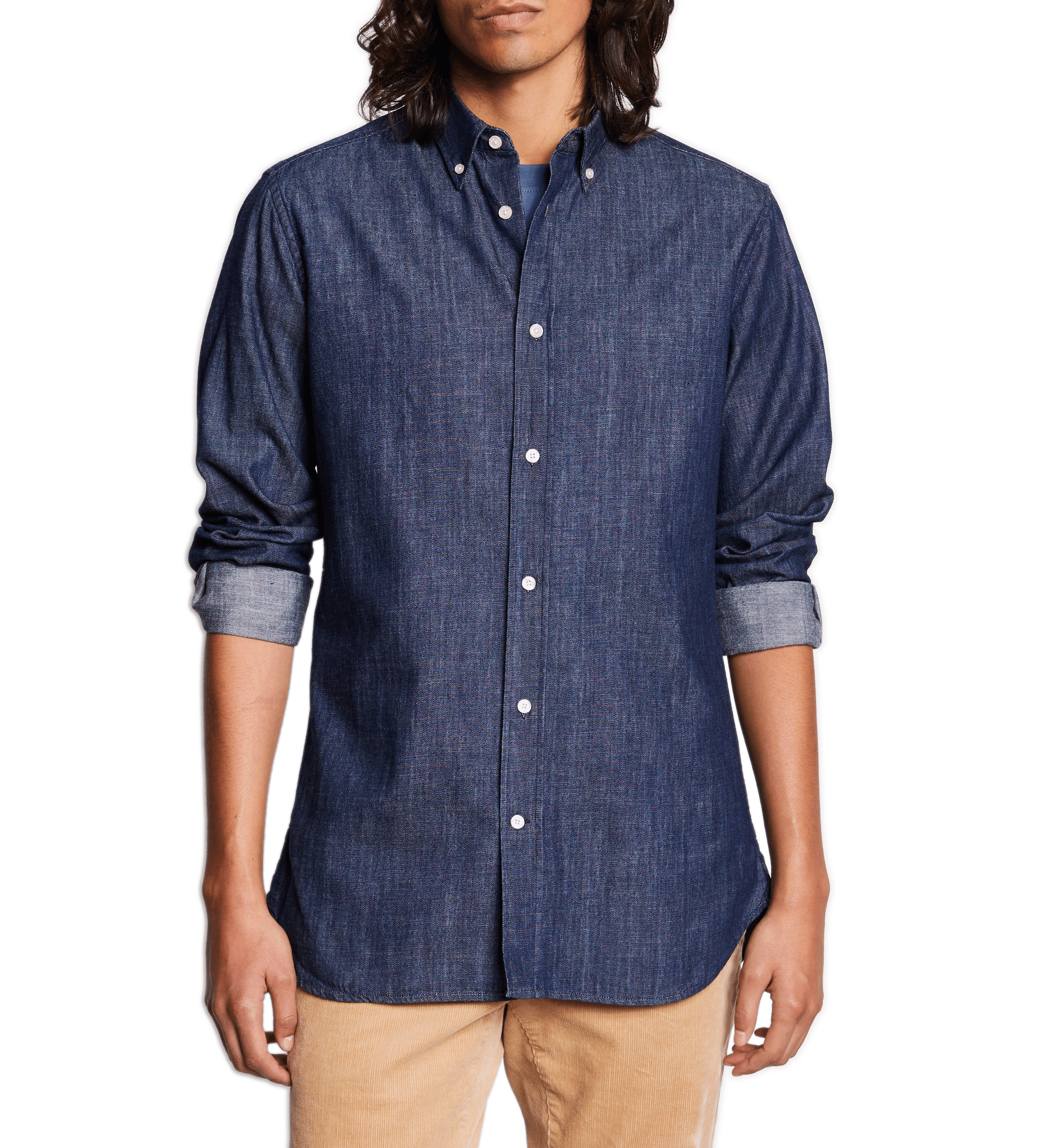 Bleached denim Shirt AU PRINTEMPS PARIS Blue