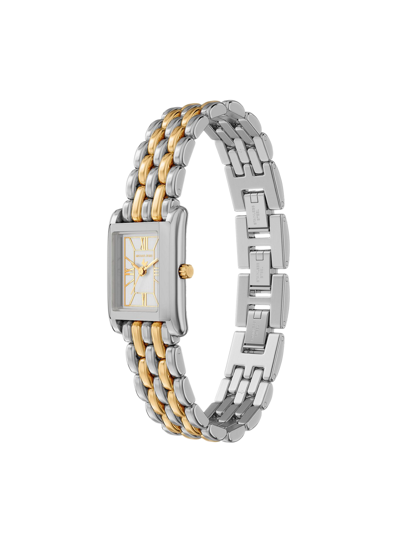 Montre quartz Petite Essex en acier inoxydable MICHAEL KORS MONTRES Blanc