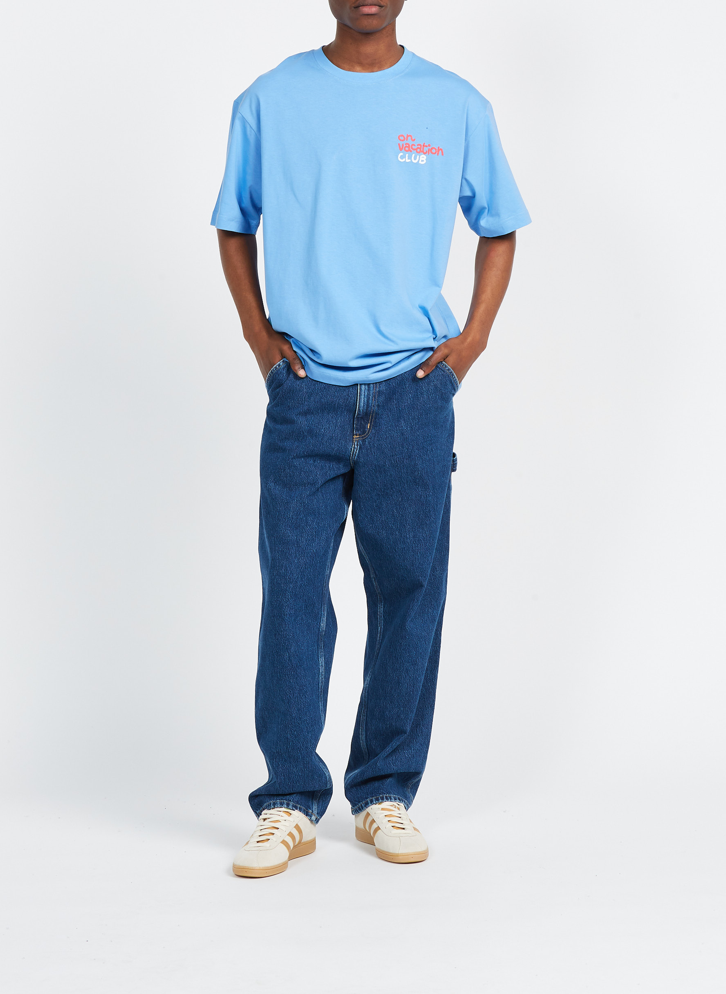 Jean single knee CARHARTT WIP Bleu