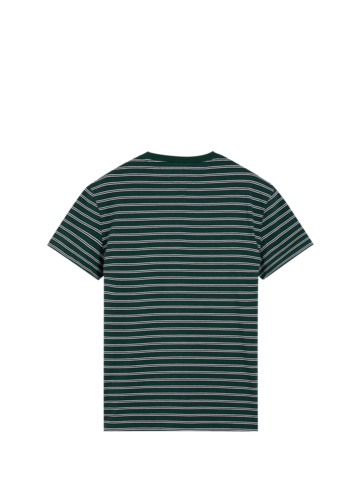 Straight striped cotton T-shirt TOMMY HILFIGER Green