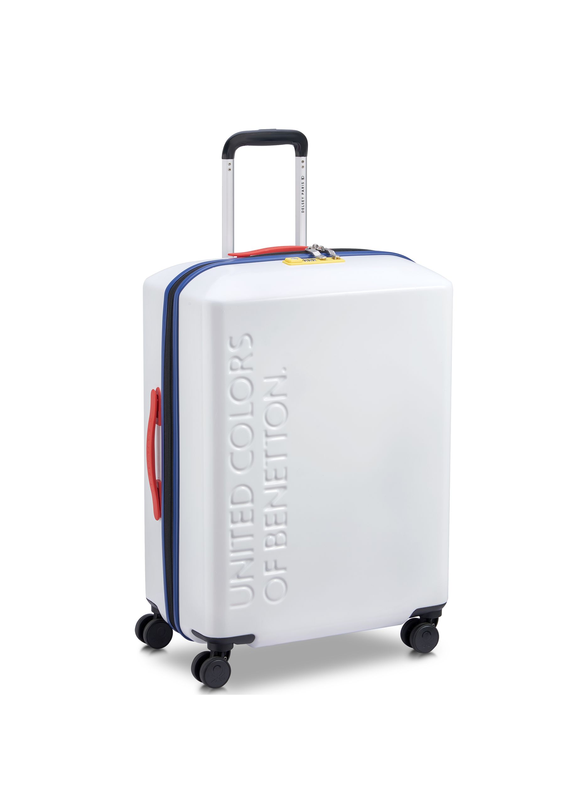 Valise soute rigide taille l - united DELSEY PARIS Blanc
