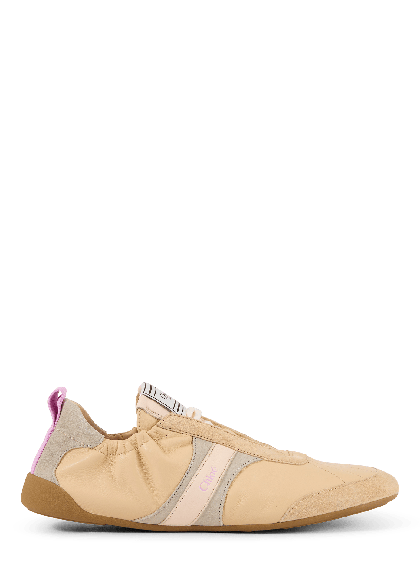 Sneakers basse in pelle CHLOÉ Beige