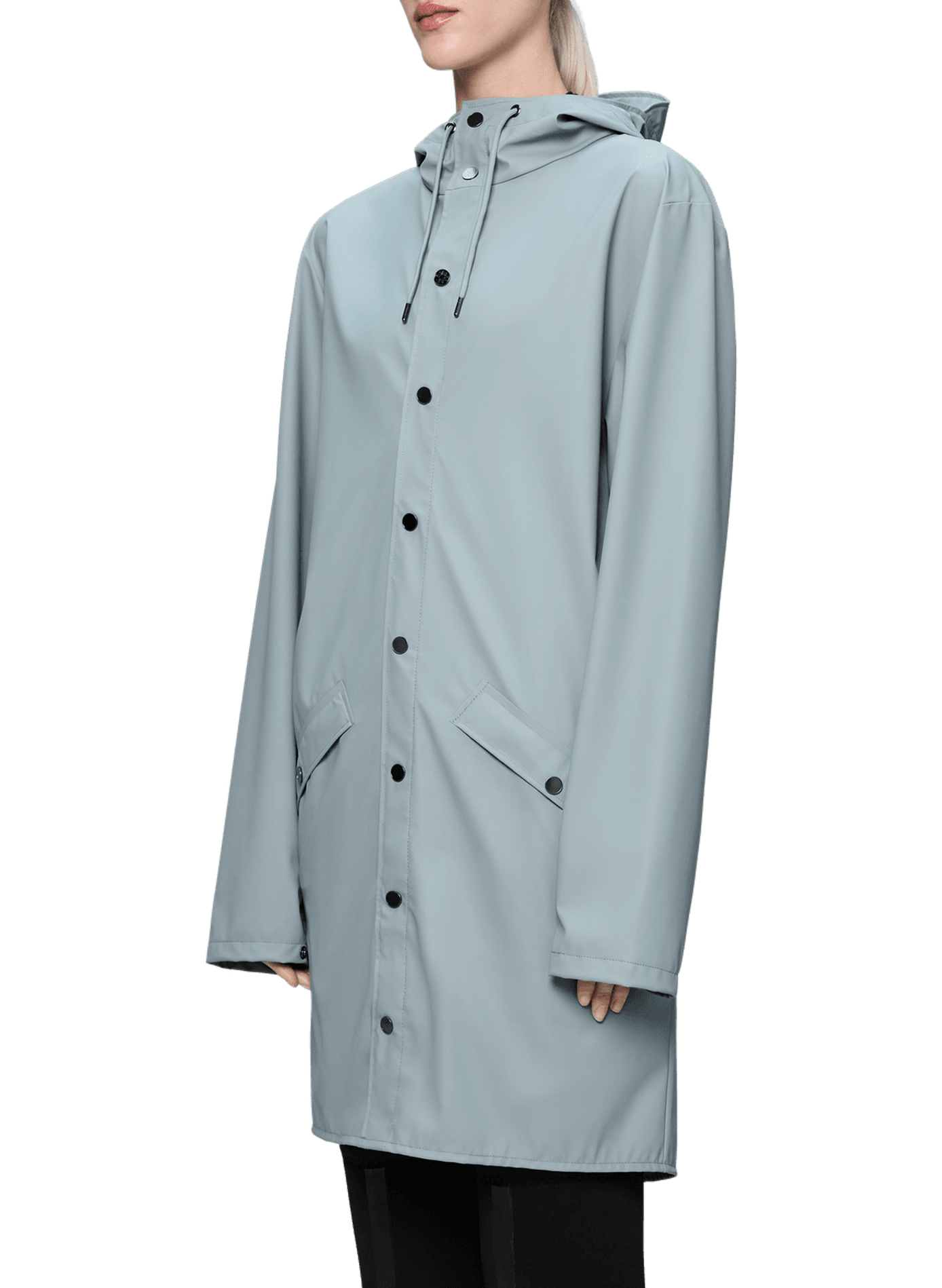Long hooded raincoat RAINS Blue