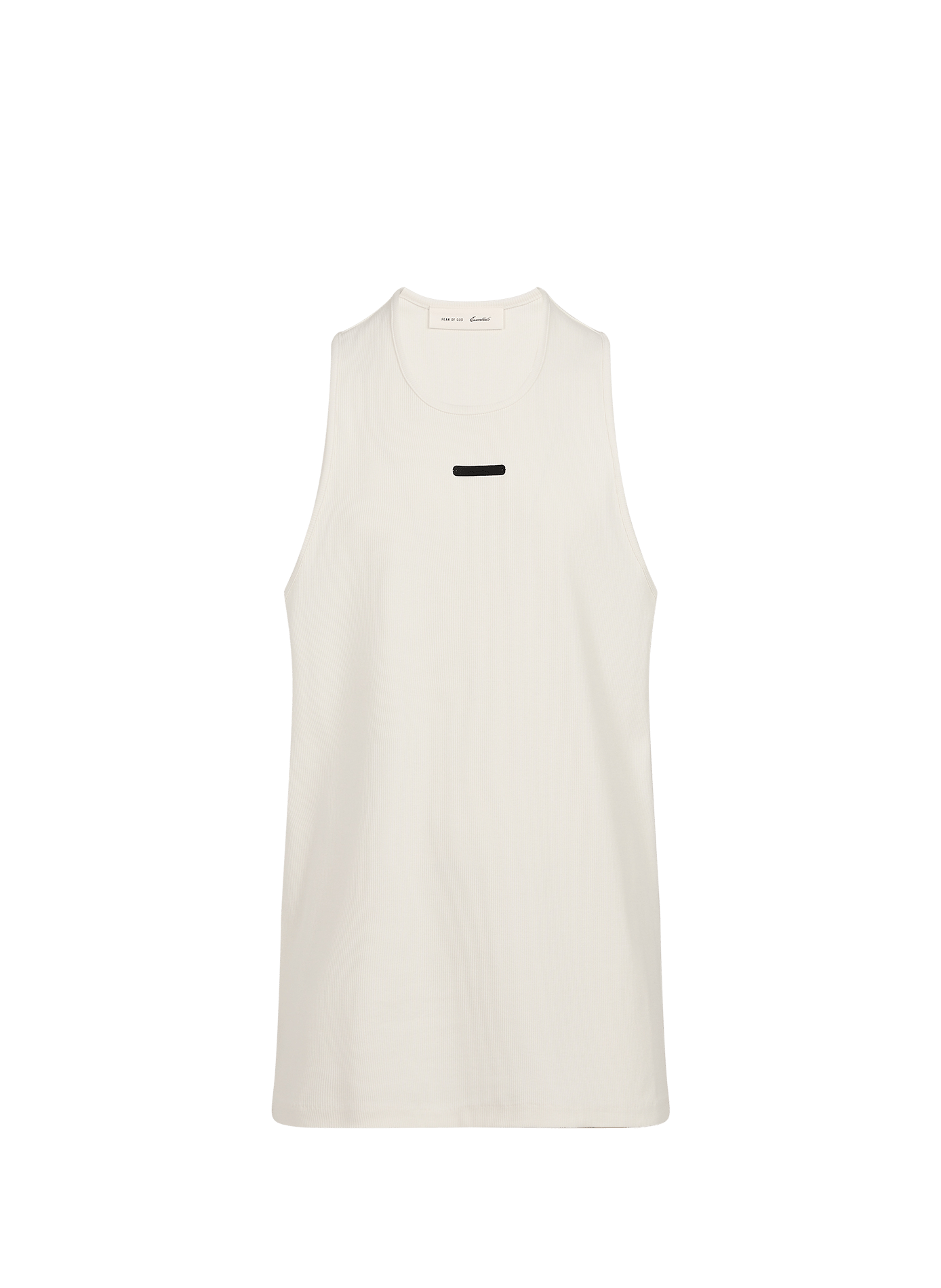 Débardeur long côtelé uni FEAR OF GOD ESSENTIALS Blanc