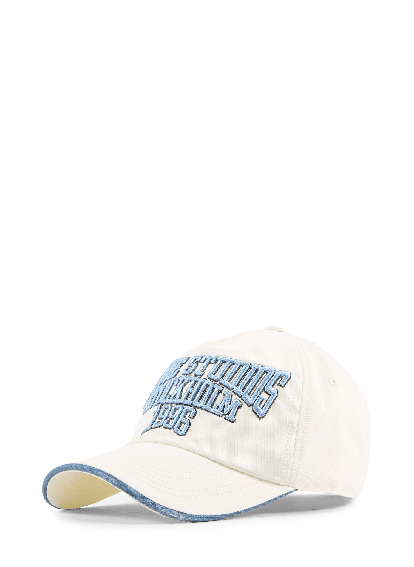 Cotton baseball cap with embroidered logo  ACNE STUDIOS White