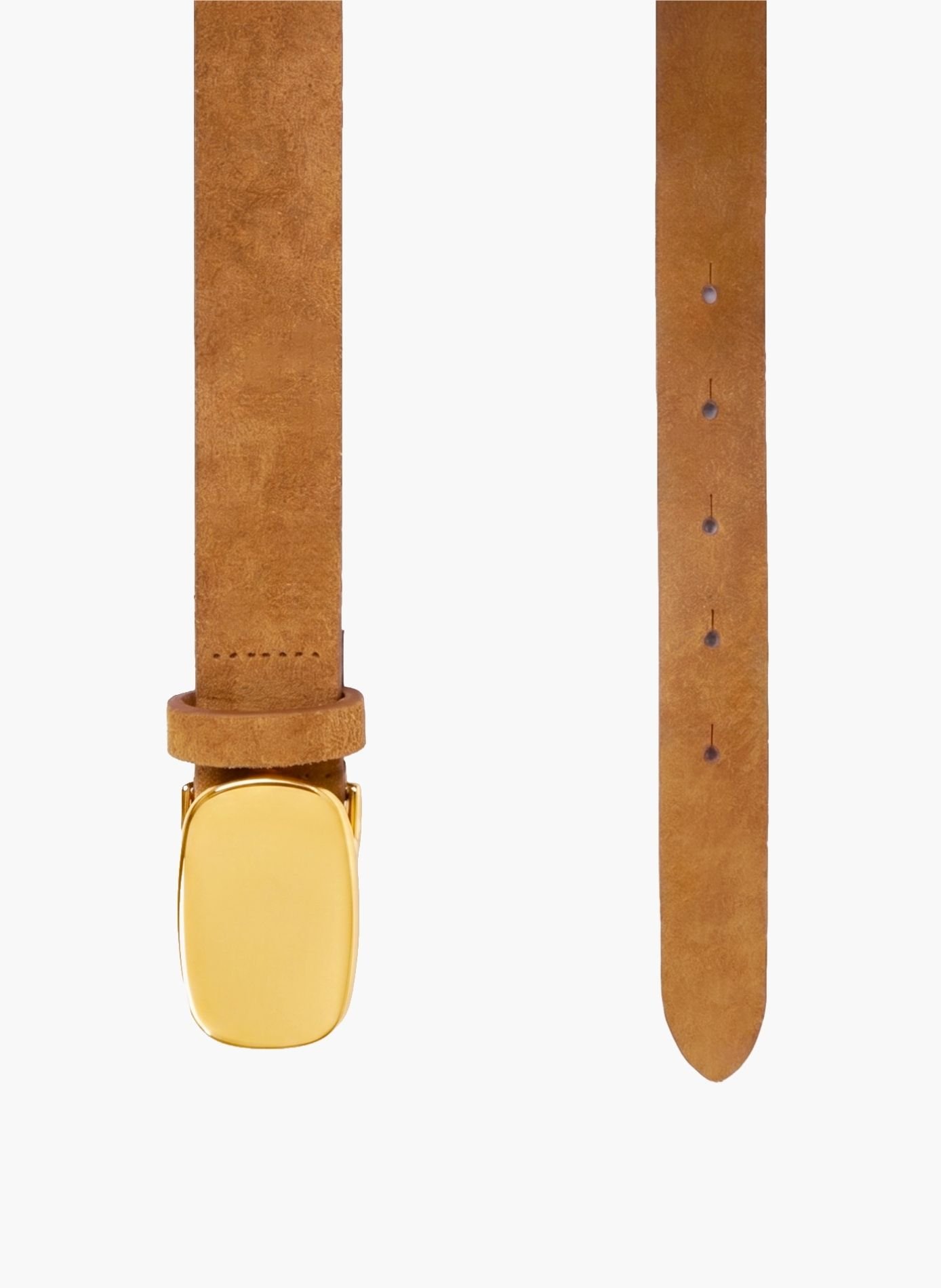 Ceinture gaïa cuir daim JULES & JENN Marron