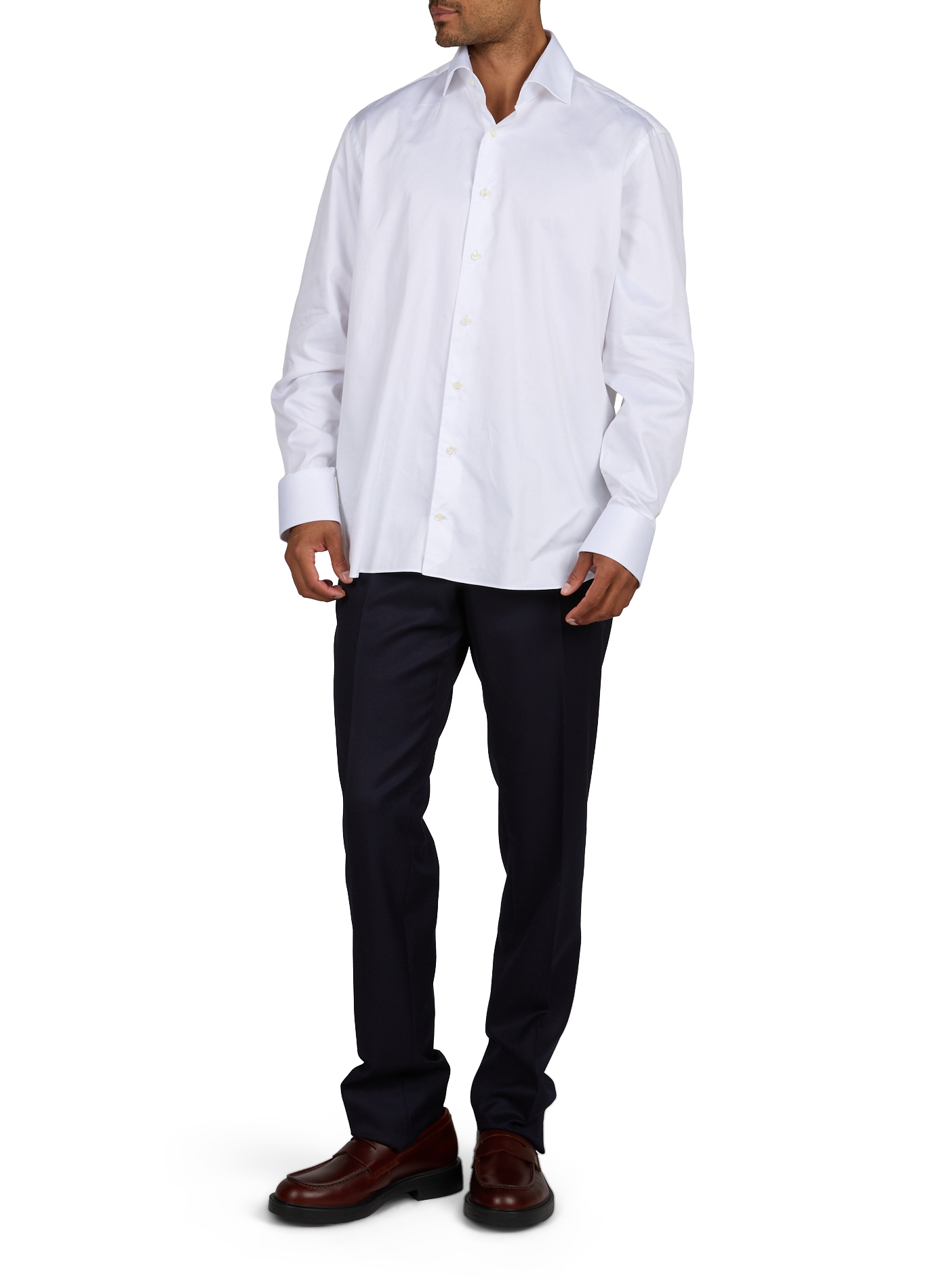 Plain cotton shirt VAN LAACK White