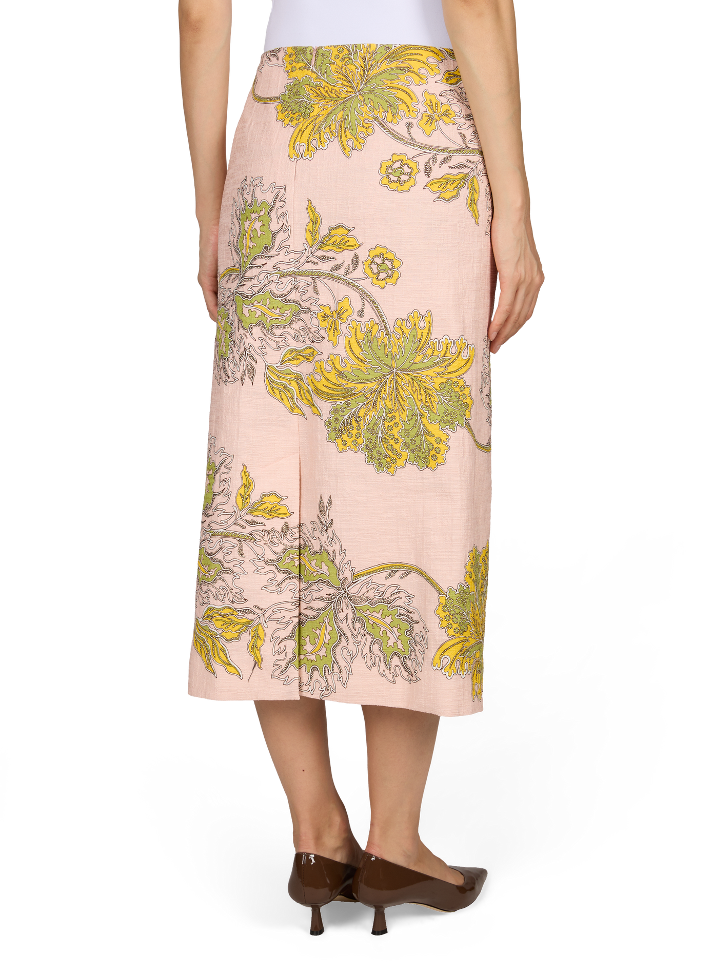 Pencil skirt in blended cotton LA DOUBLEJ Pink