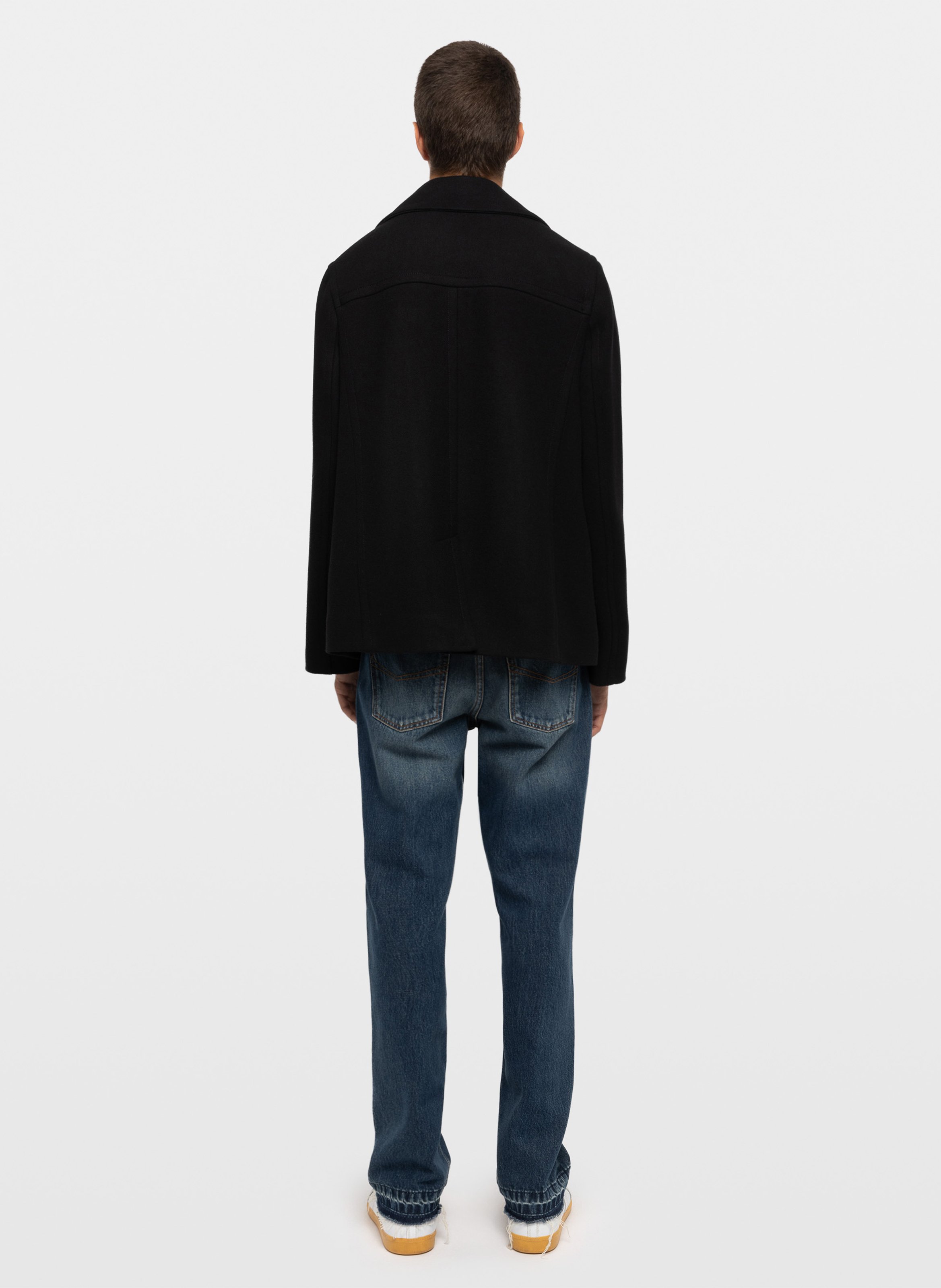 Manteau droit en laine mélangée mollys ZADIG&VOLTAIRE Noir