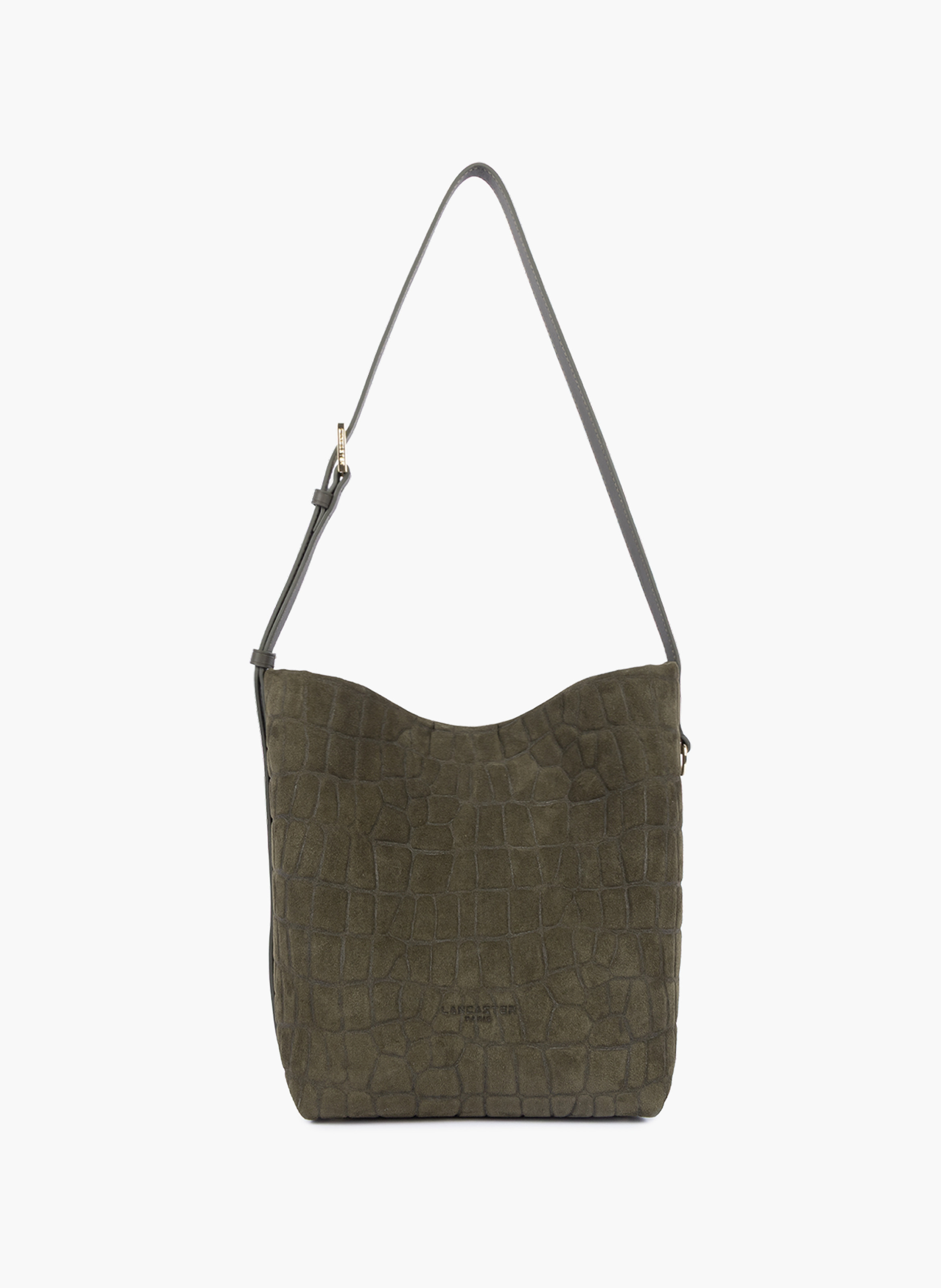 Petit sac seau - suède exo LANCASTER Kaki