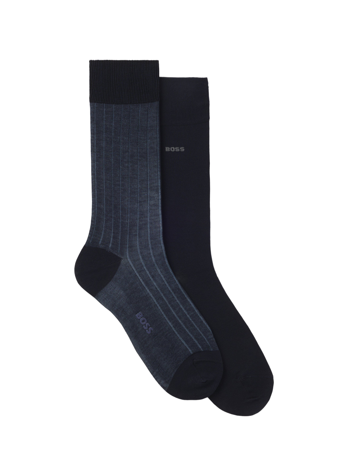 Lot de 2 paires de chaussettes Steve en coton mélangé BOSS Azul