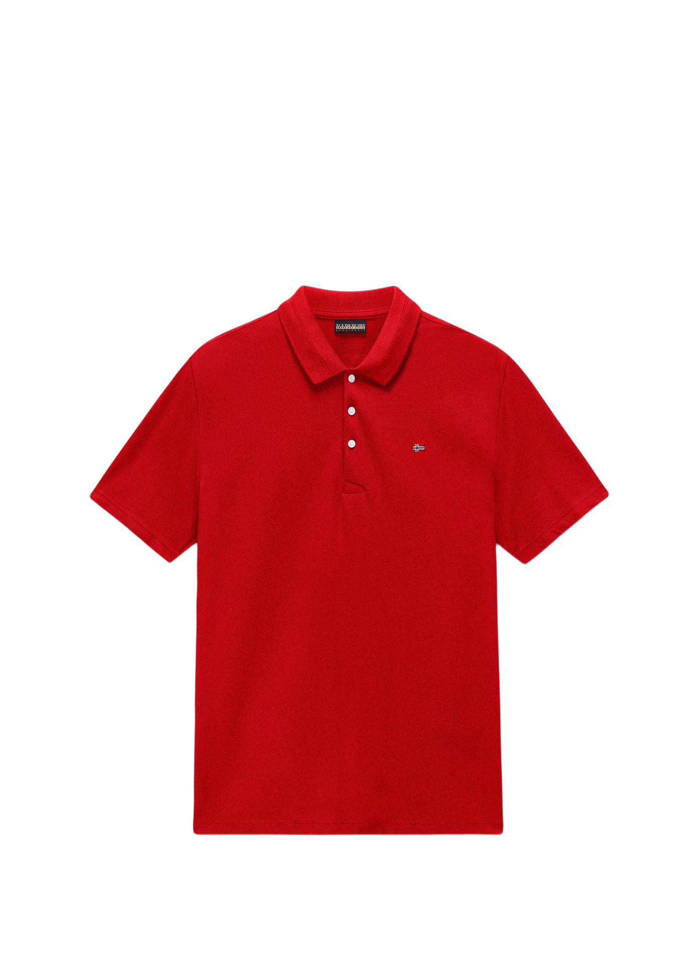 Straight cotton polo shirt NAPAPIJRI Red