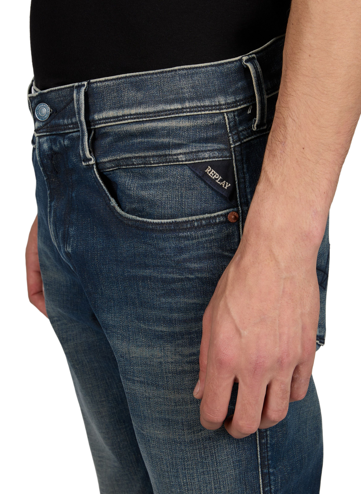 Skinny Jeans aus Baumwollmischung REPLAY Blau
