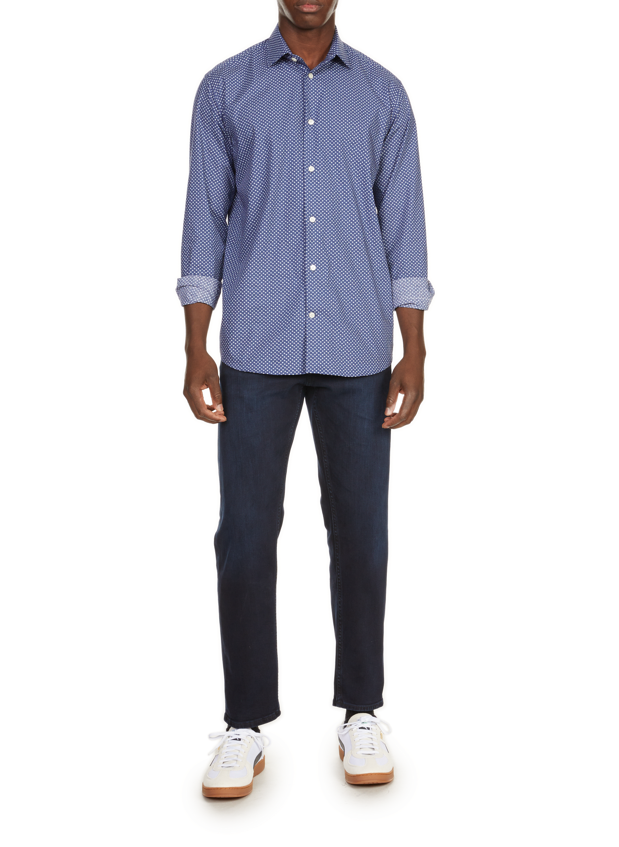 Bedrucktes Hemd AU PRINTEMPS PARIS Blau