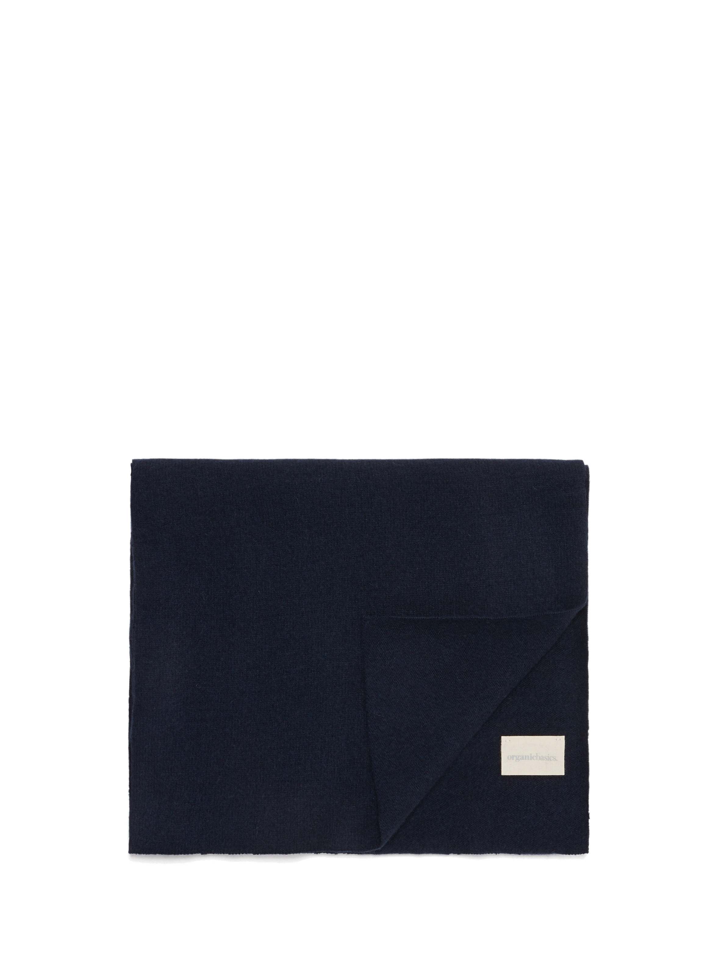 ORGANIC BASICS Écharpe en cachemire recyclé et laine mérinos Bleu