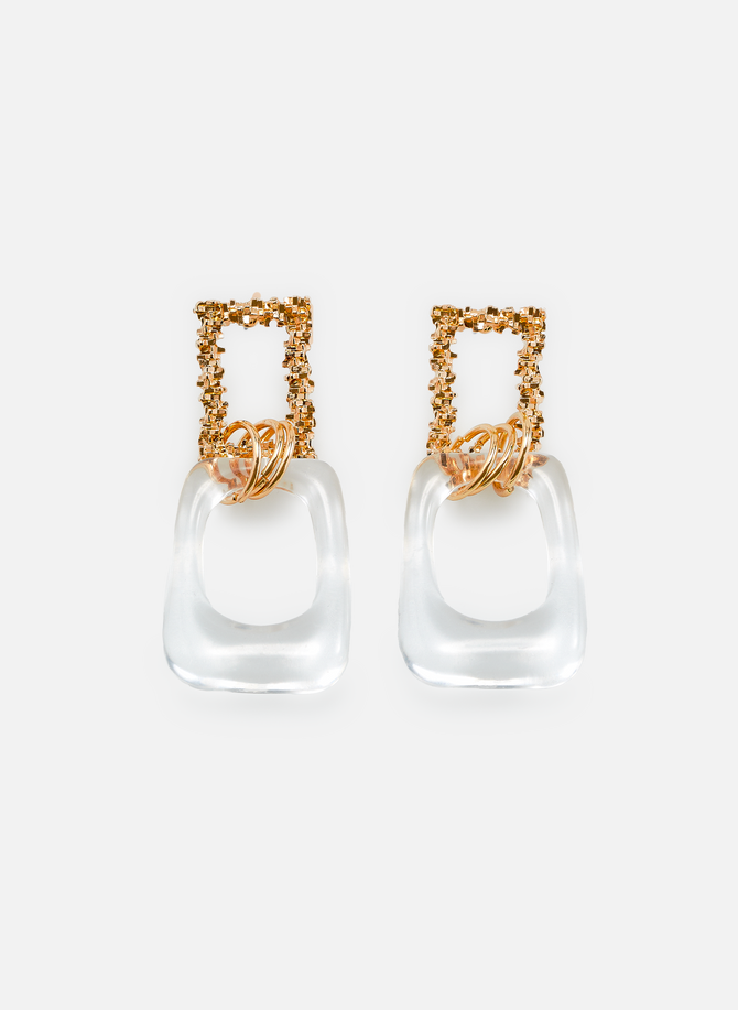 Bi-material earrings AU PRINTEMPS PARIS