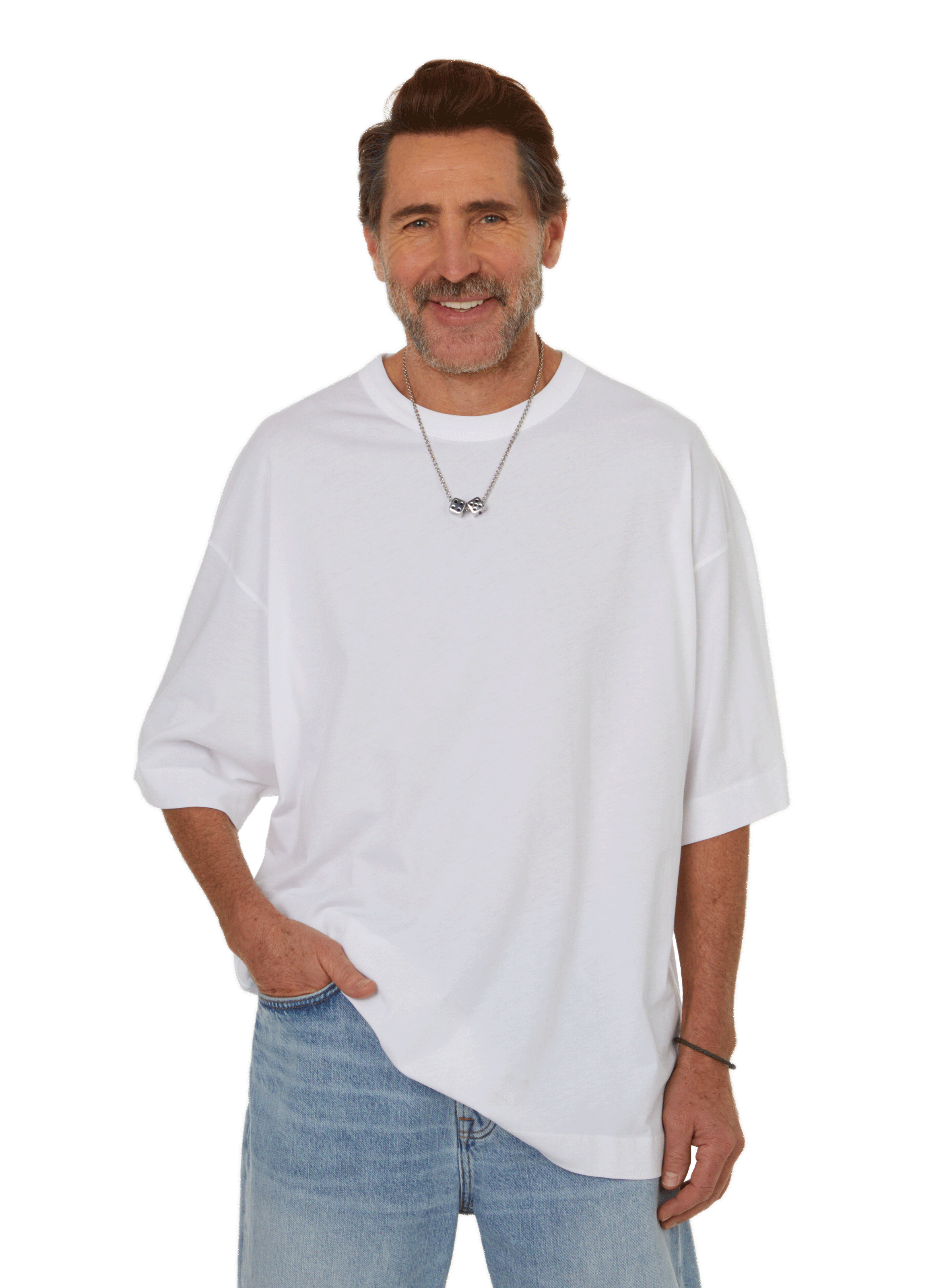 DRIES VAN NOTEN T-shirt oversize en coton Blanc