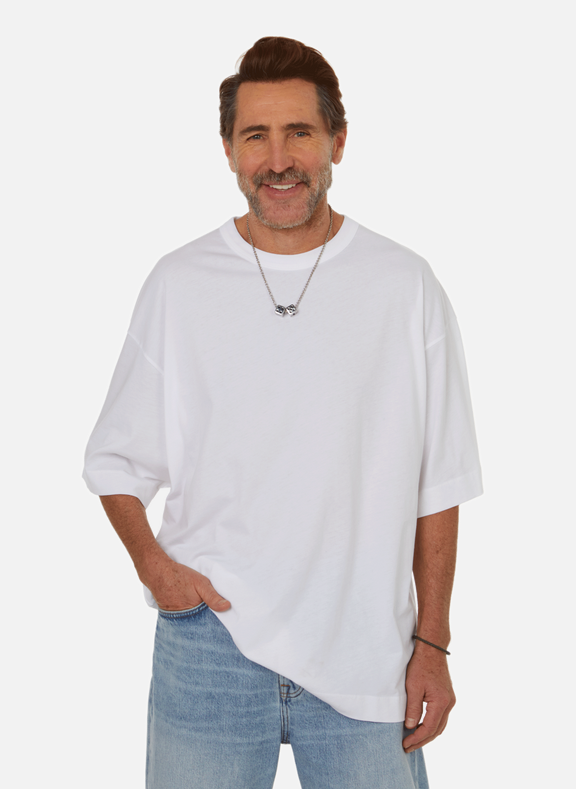 DRIES VAN NOTEN T-shirt oversize en coton Blanc