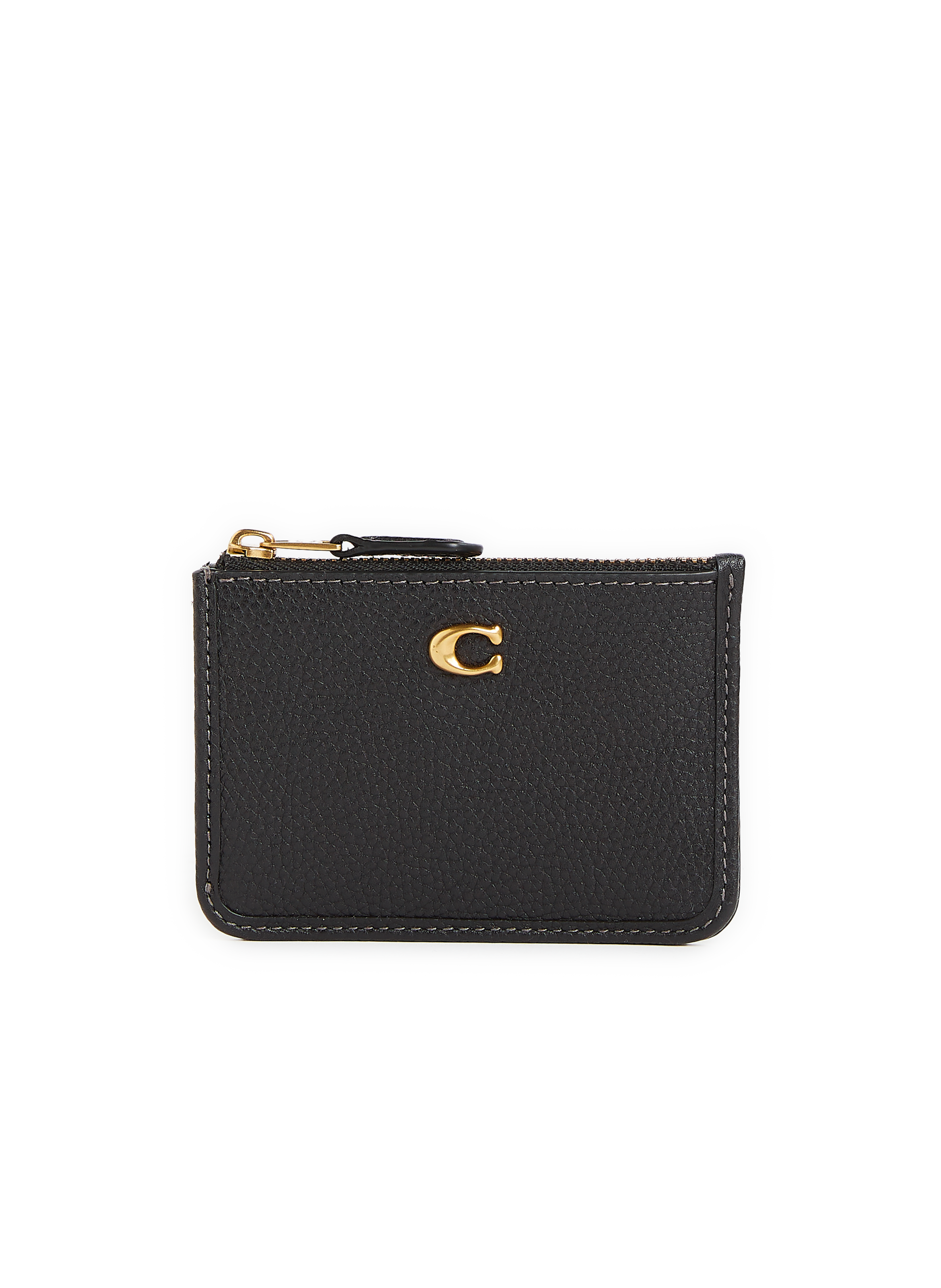 COACH Leather card holder  Black