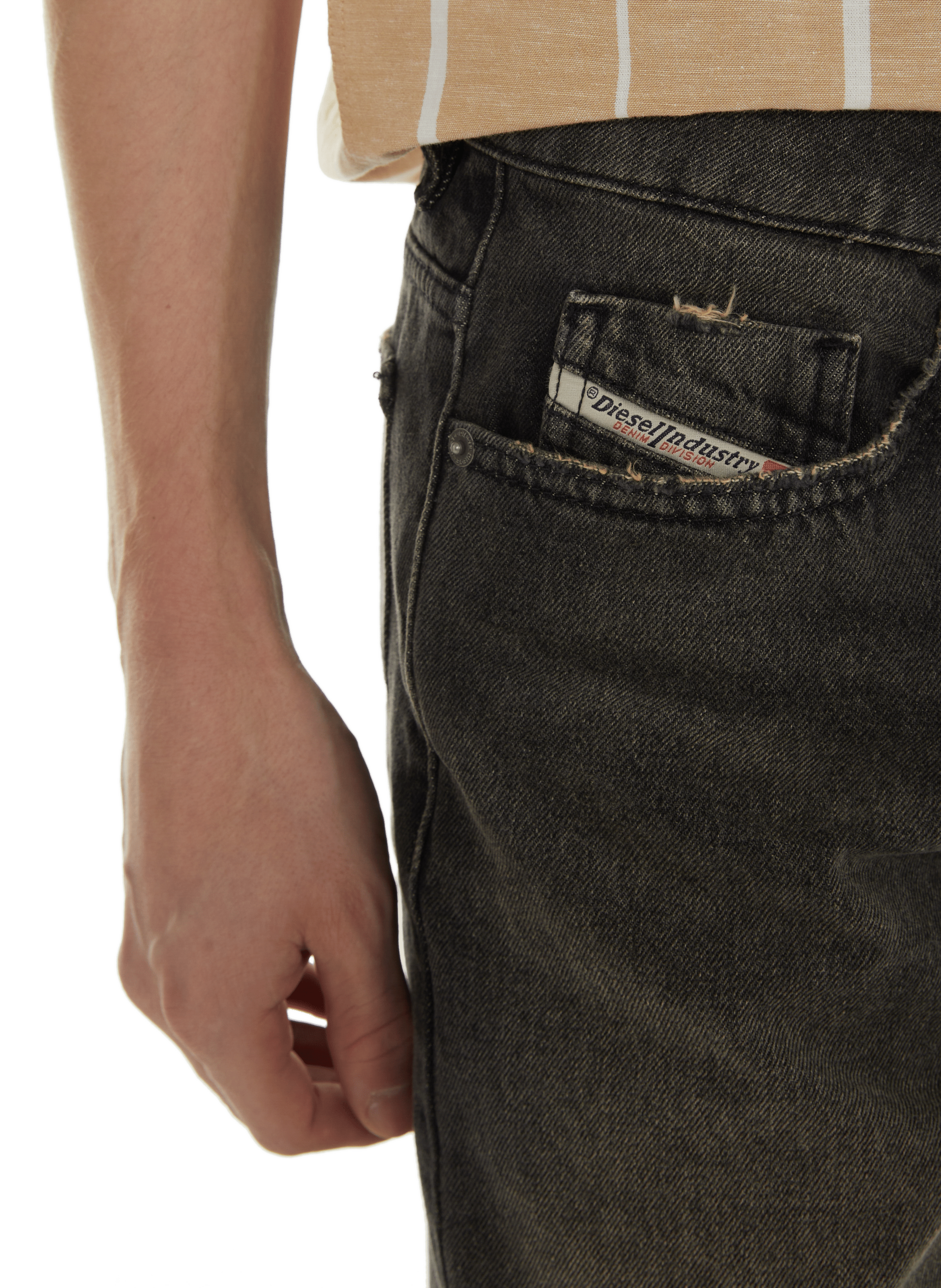 Slim-fit denim shorts DIESEL Blue