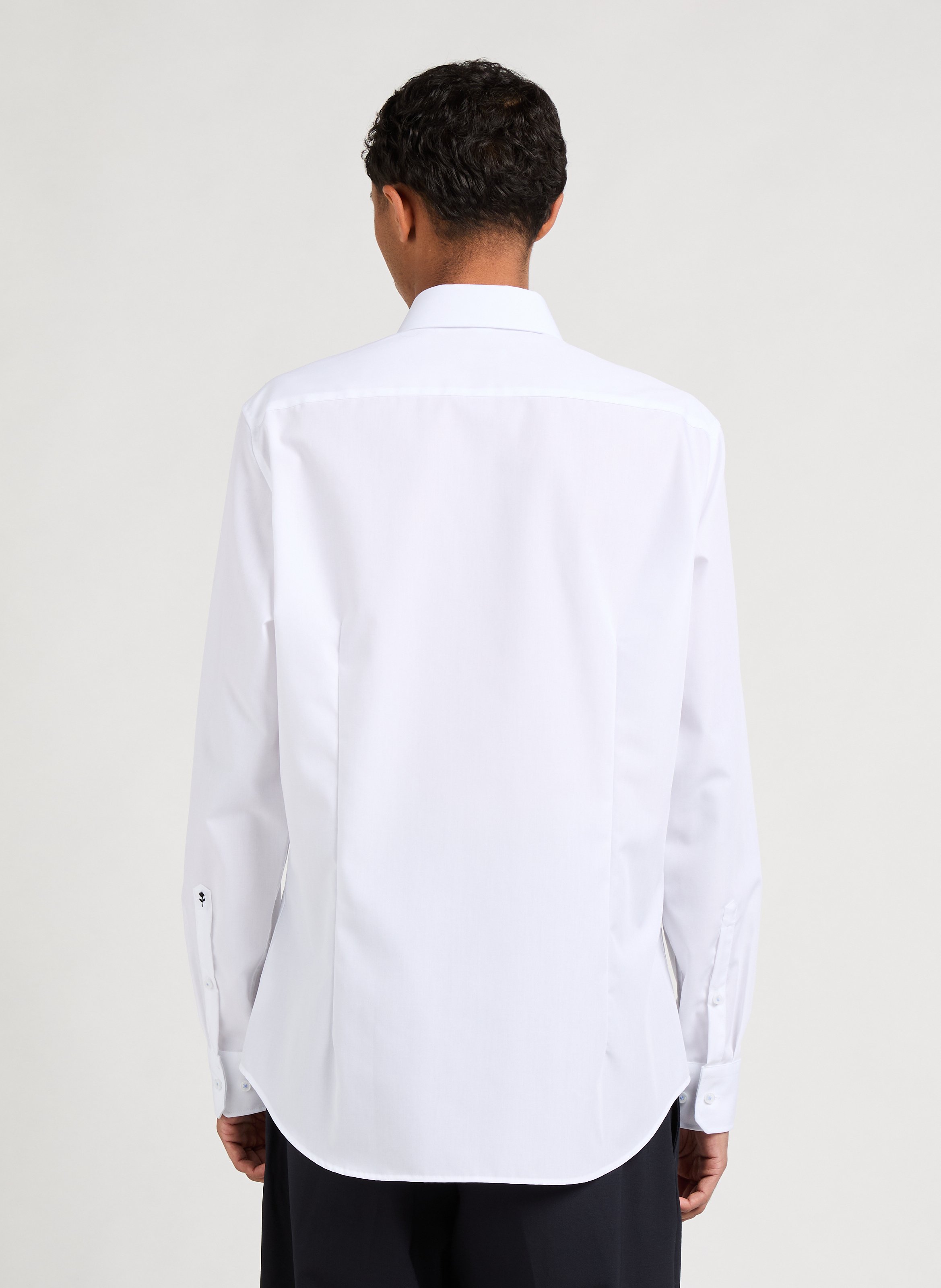 Cotton poplin shirt SEIDENSTICKER White