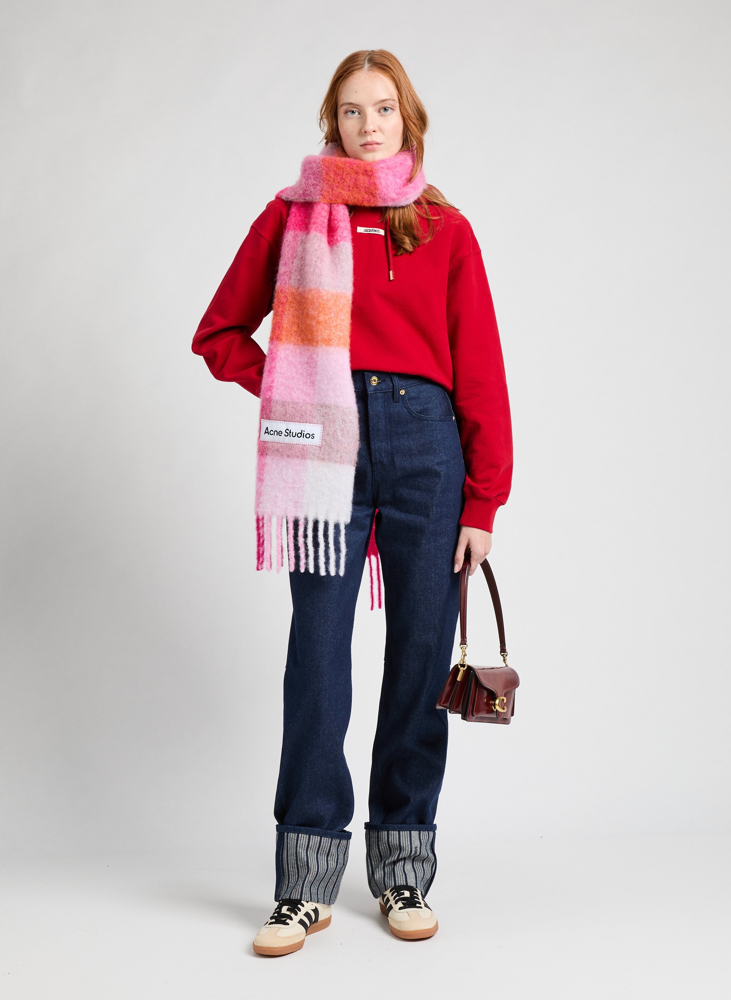 Sac porté épaule Tabby 20 en cuir  COACH Rouge