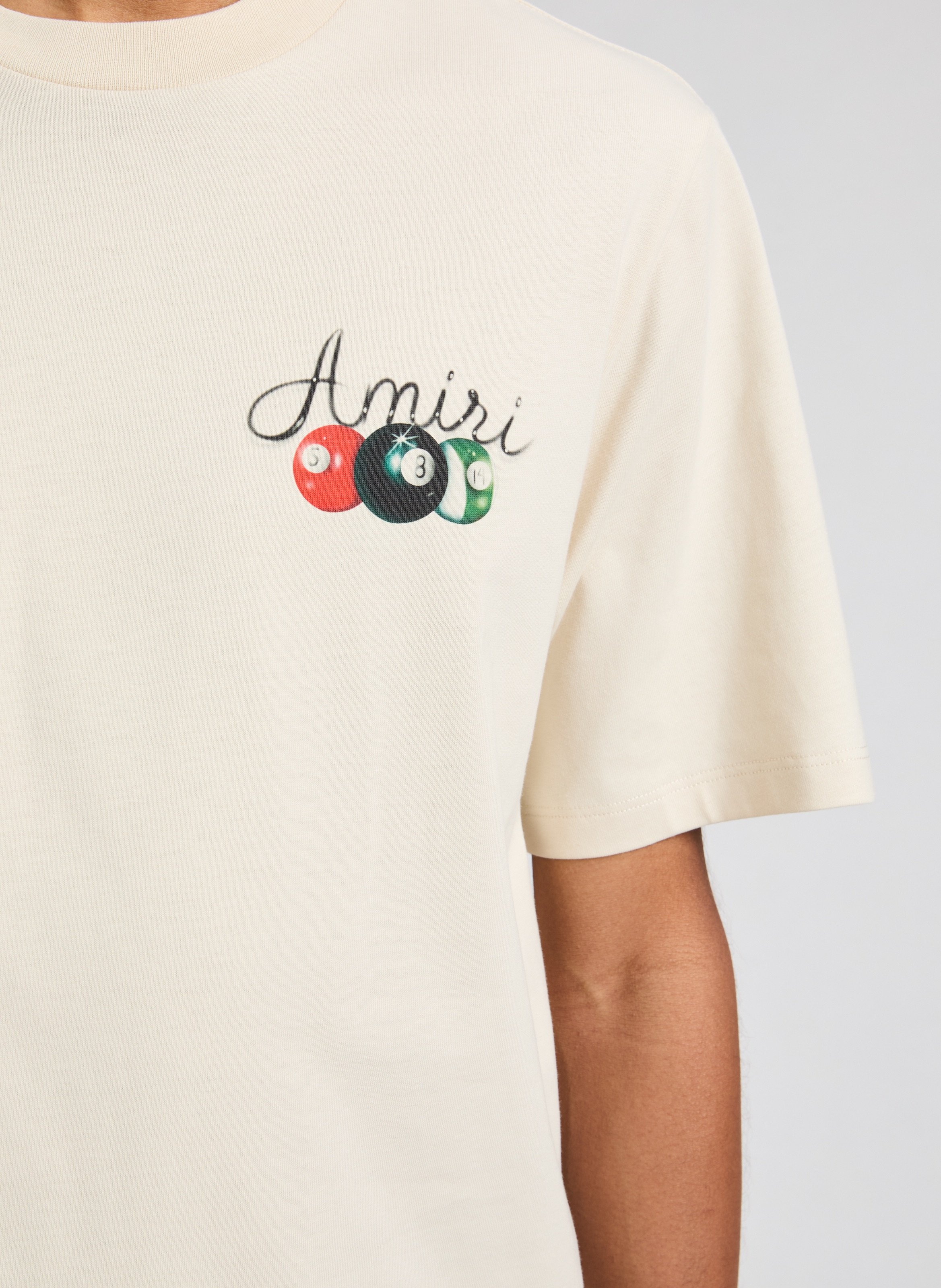 T-shirt motif Billard  AMIRI Beige
