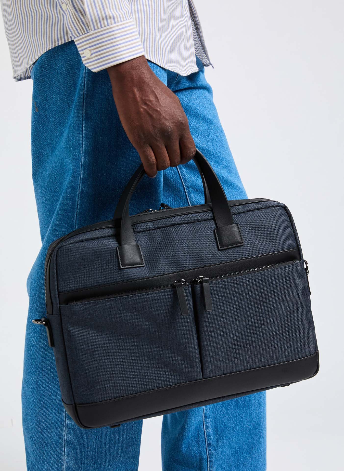 Porte-document denim  SAISON 1865 Bleu