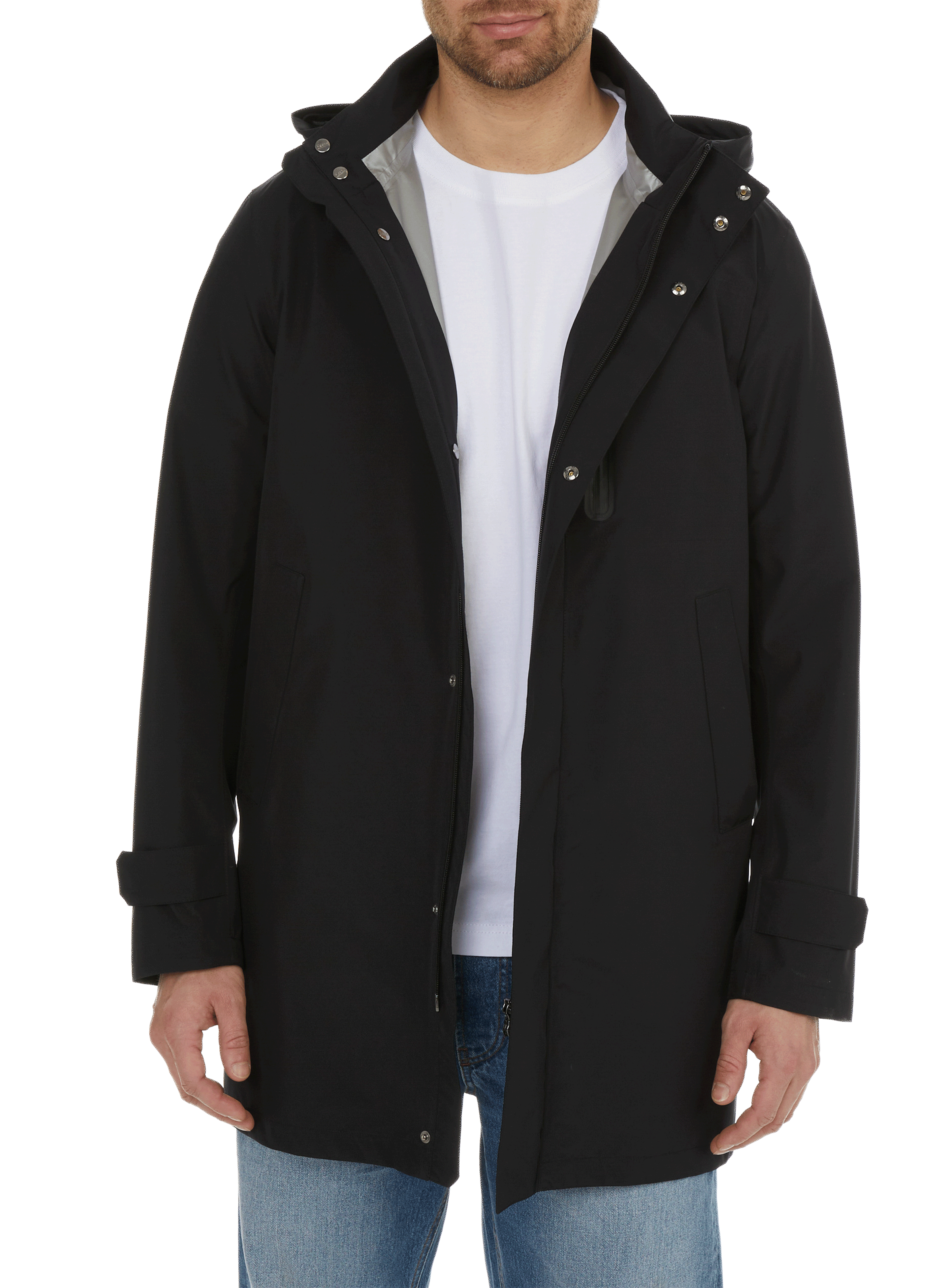 HERNO Veste longue imperméable Noir