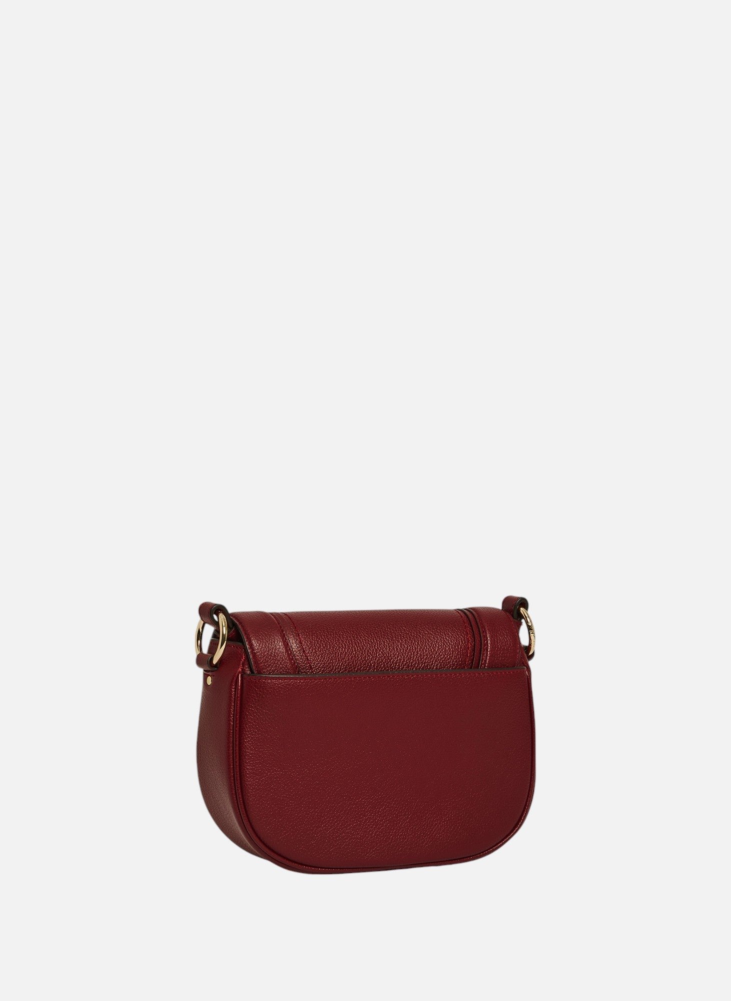 Sac bandoulière moyen modèle ella en cuir grainé LE TANNEUR Rouge