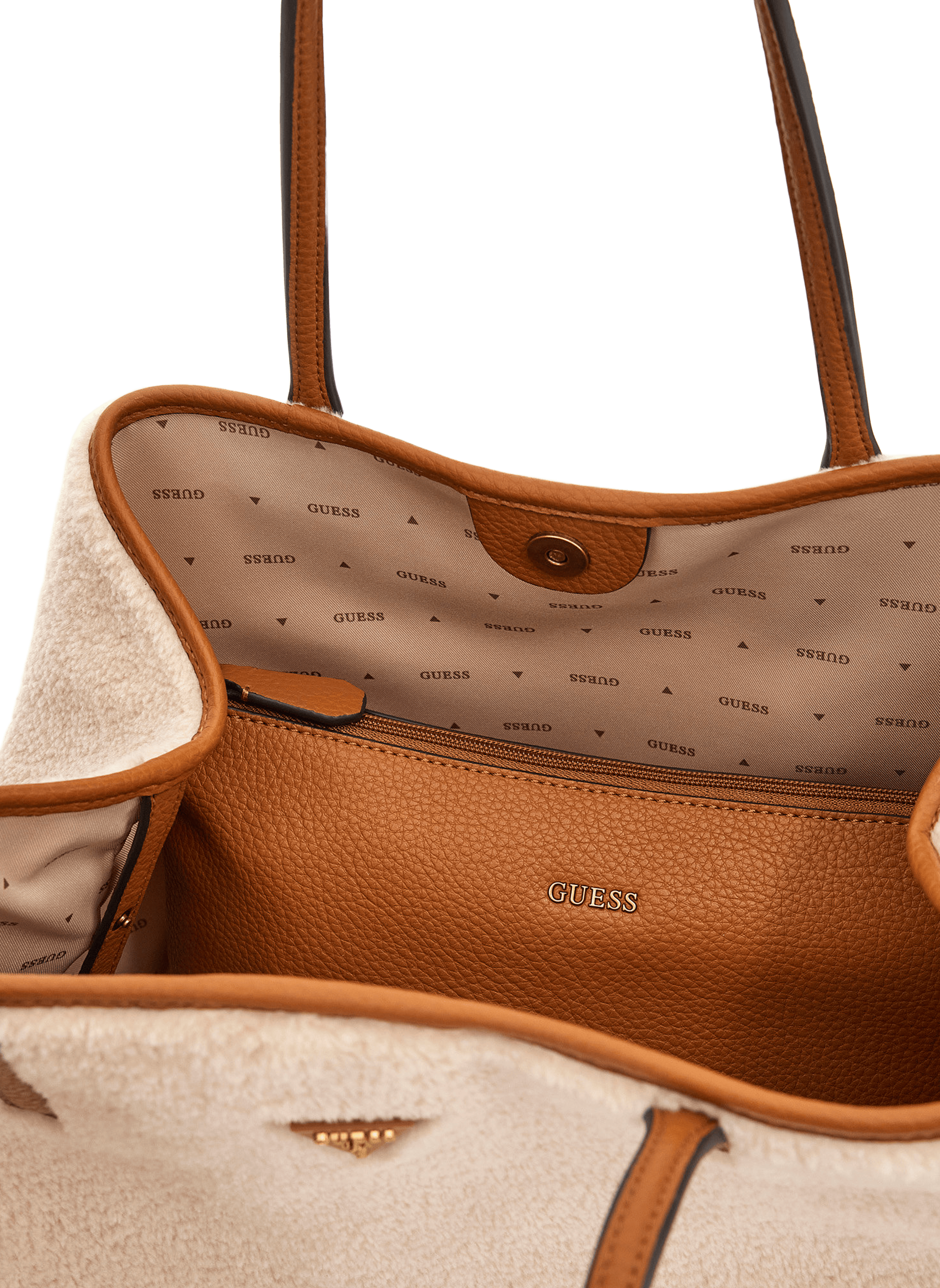 Textured Victtoria tote bag GUESS Multicolour