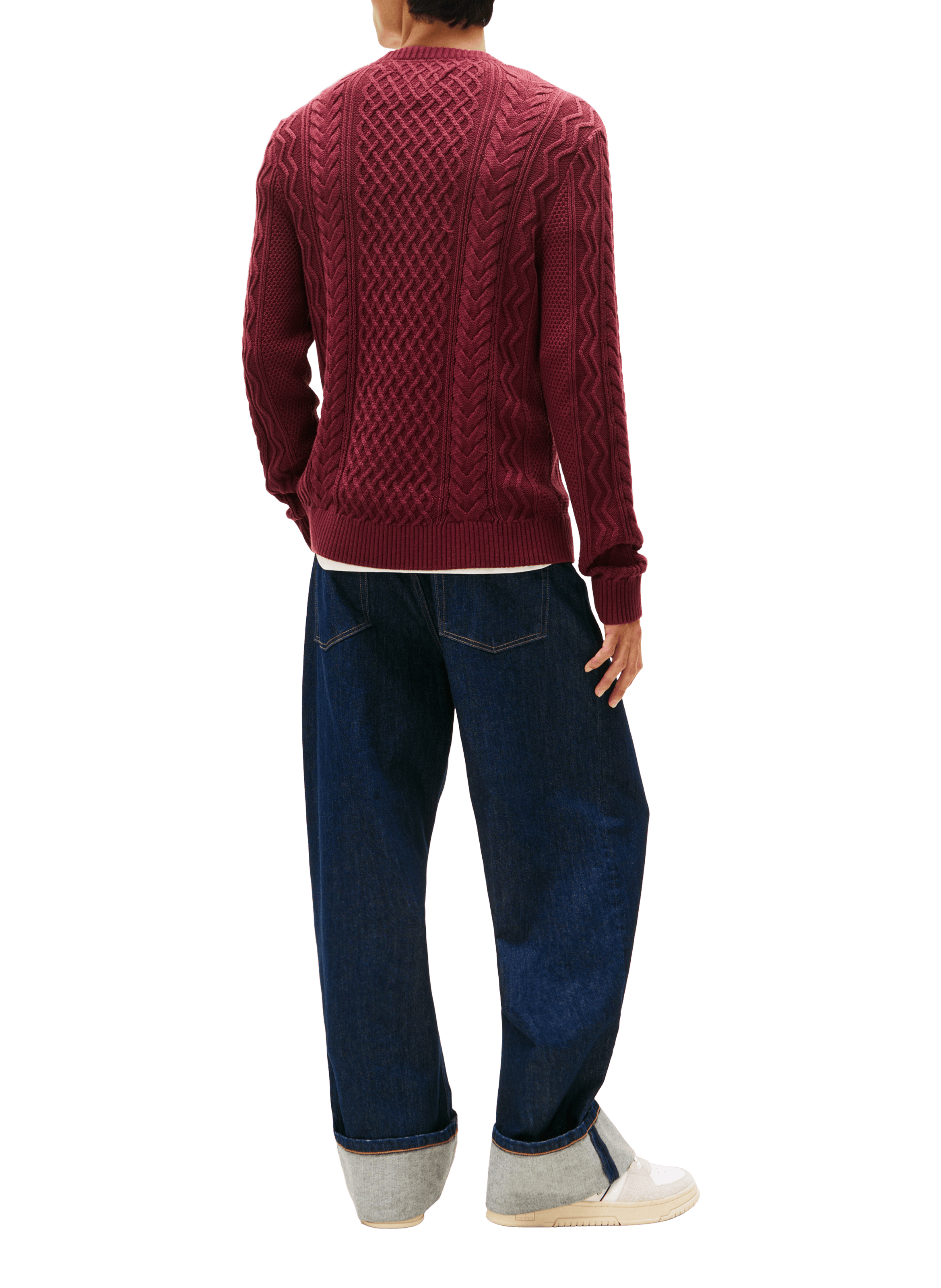 Cable knit jumper TOMMY HILFIGER Red