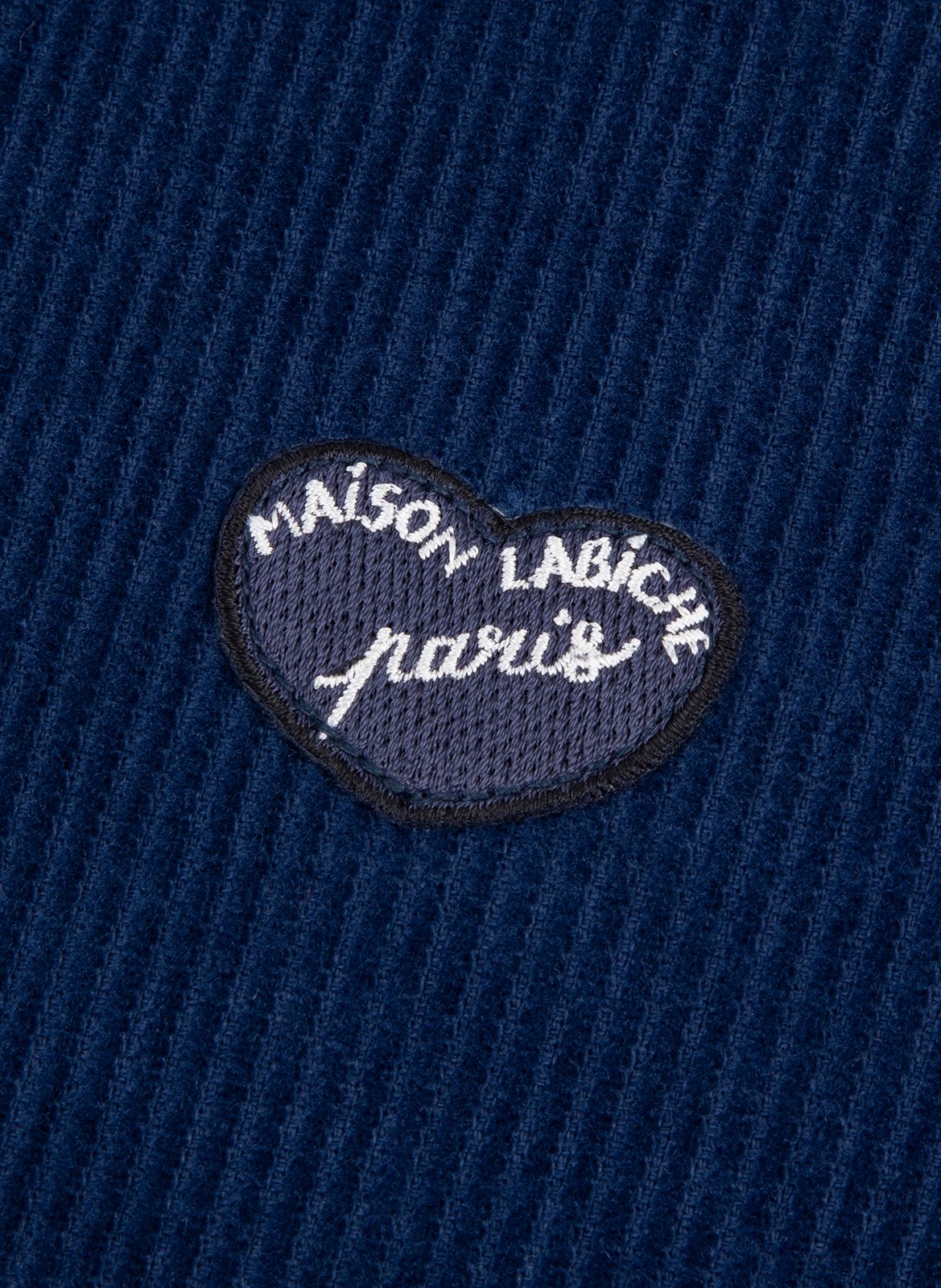 Veste droite en velours côtelé de coton MAISON LABICHE Bleu
