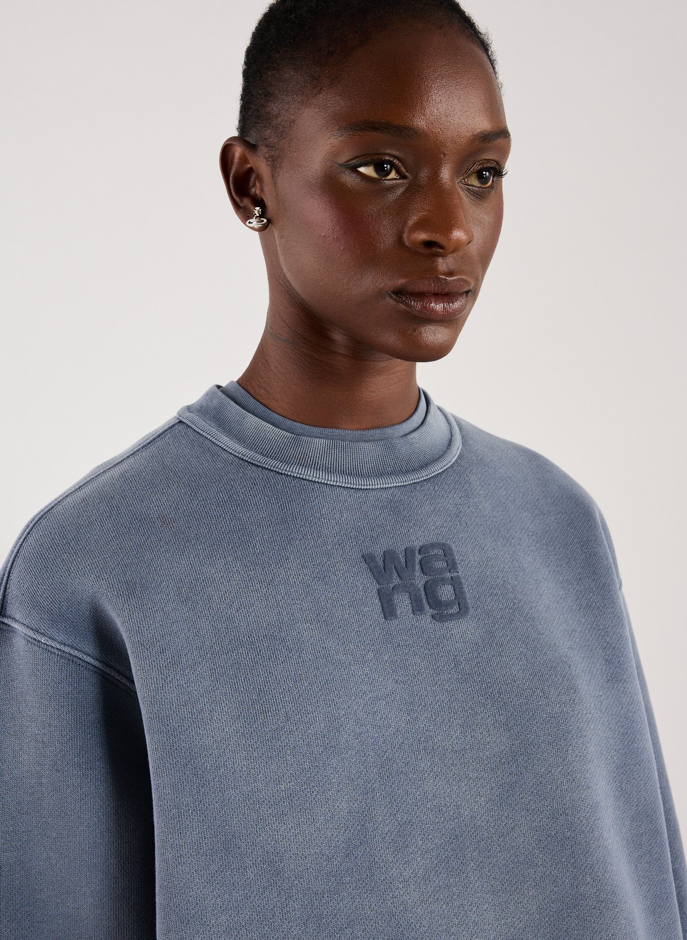 Sweatshirt Essential Terry  ALEXANDER WANG Bleu