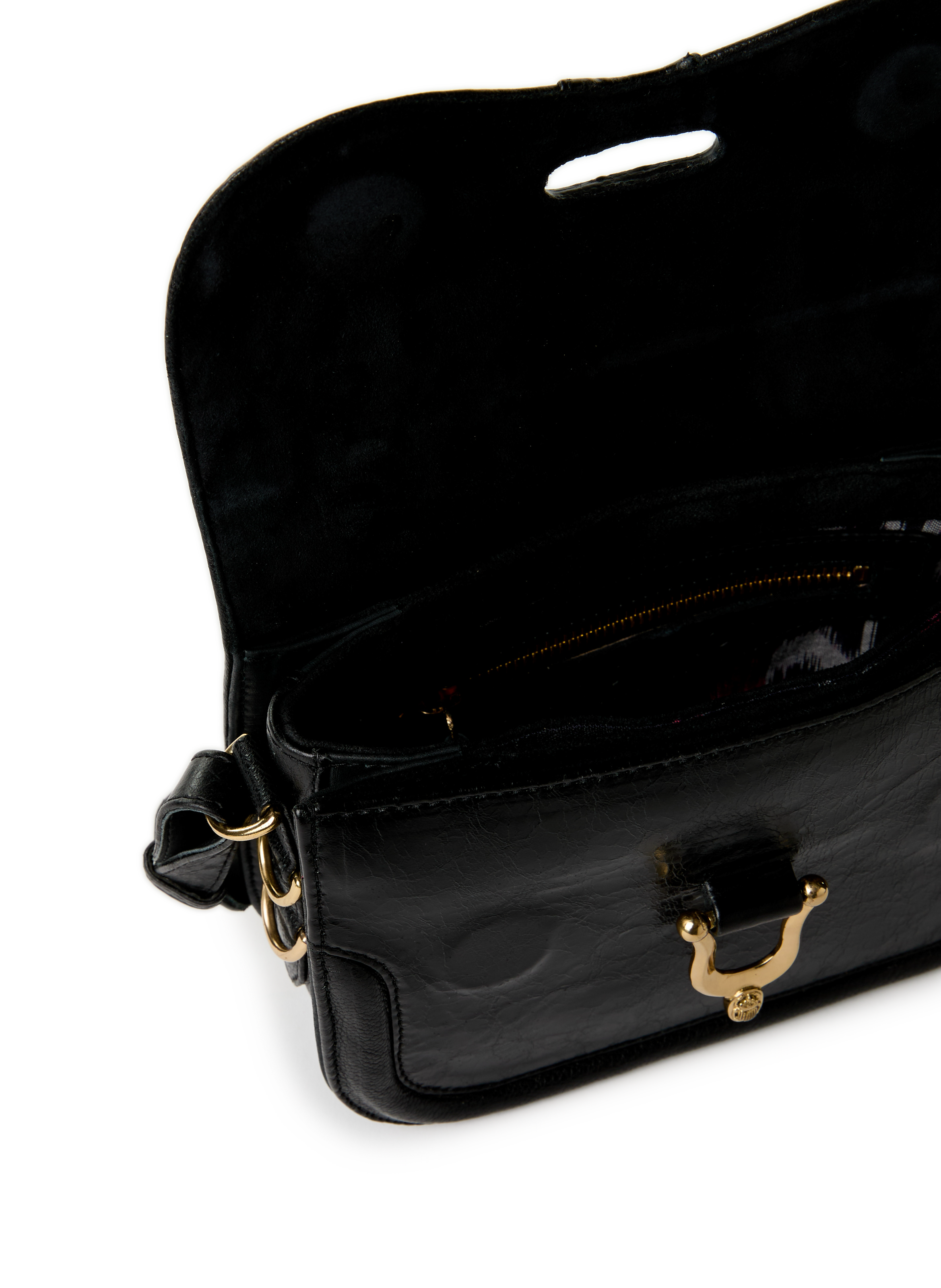 Sac à bandoulière Mini Manon en cuir CLARIS VIROT Noir