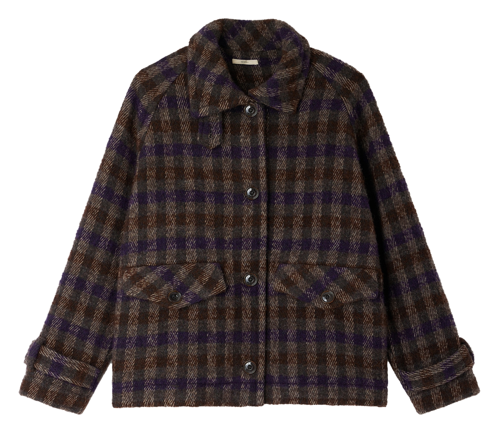 Manteau oversize à carreaux lee valley SESSUN Marron