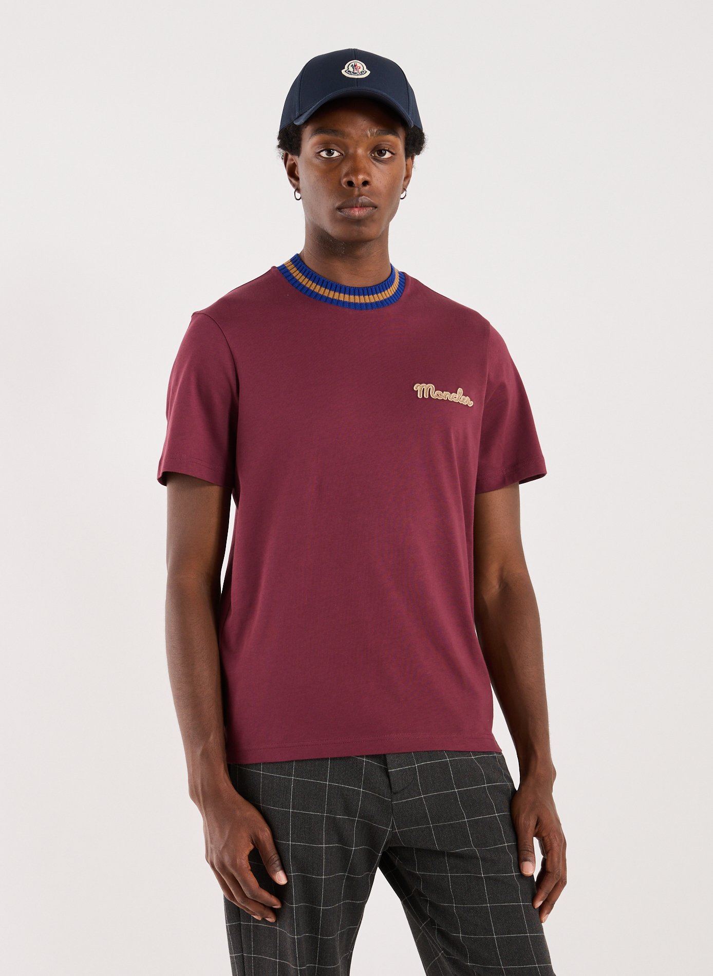 MONCLER Classic Cotton T-Shirt Red