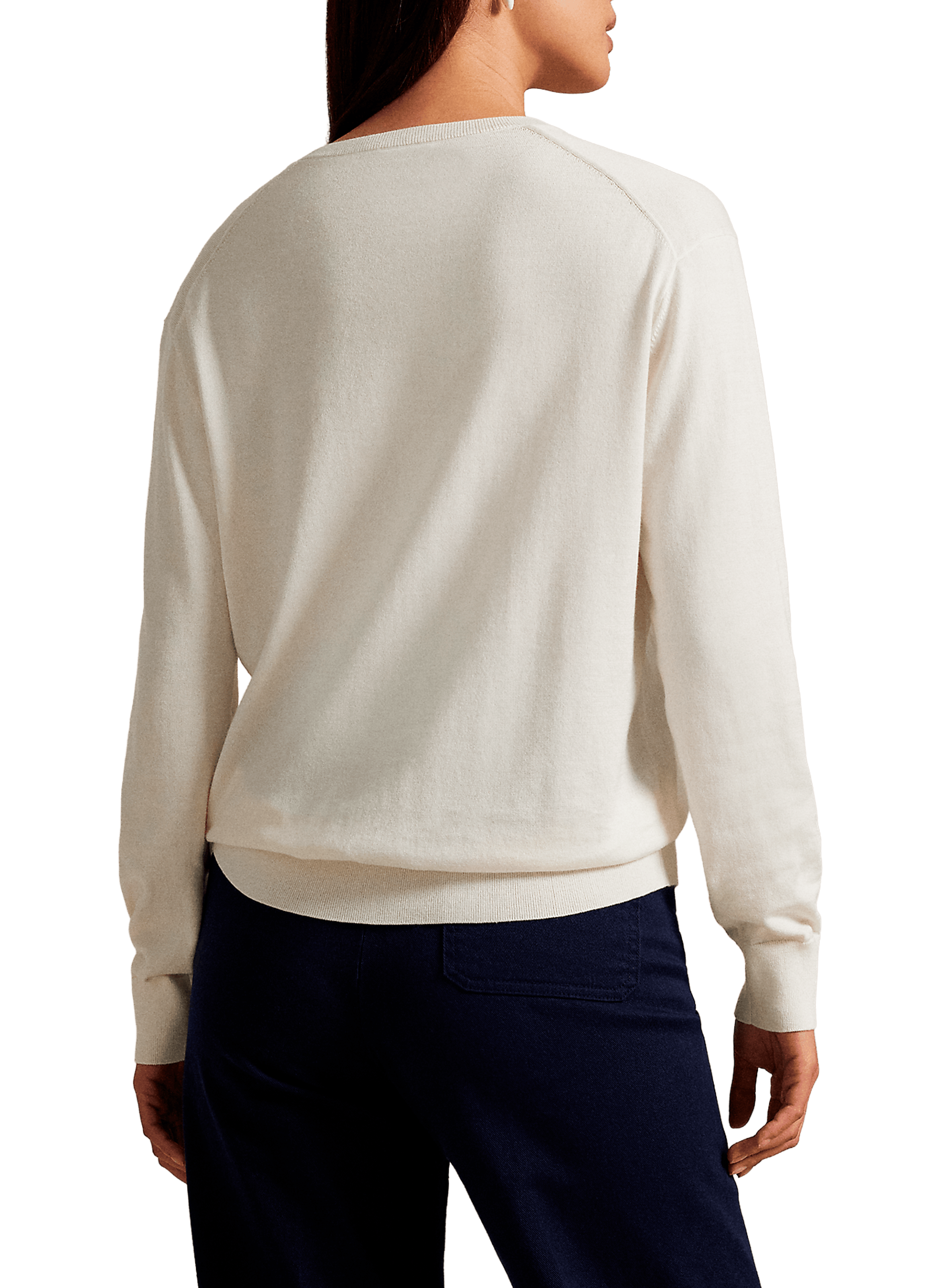 Cotton V-neck jumper POLO RALPH LAUREN Beige