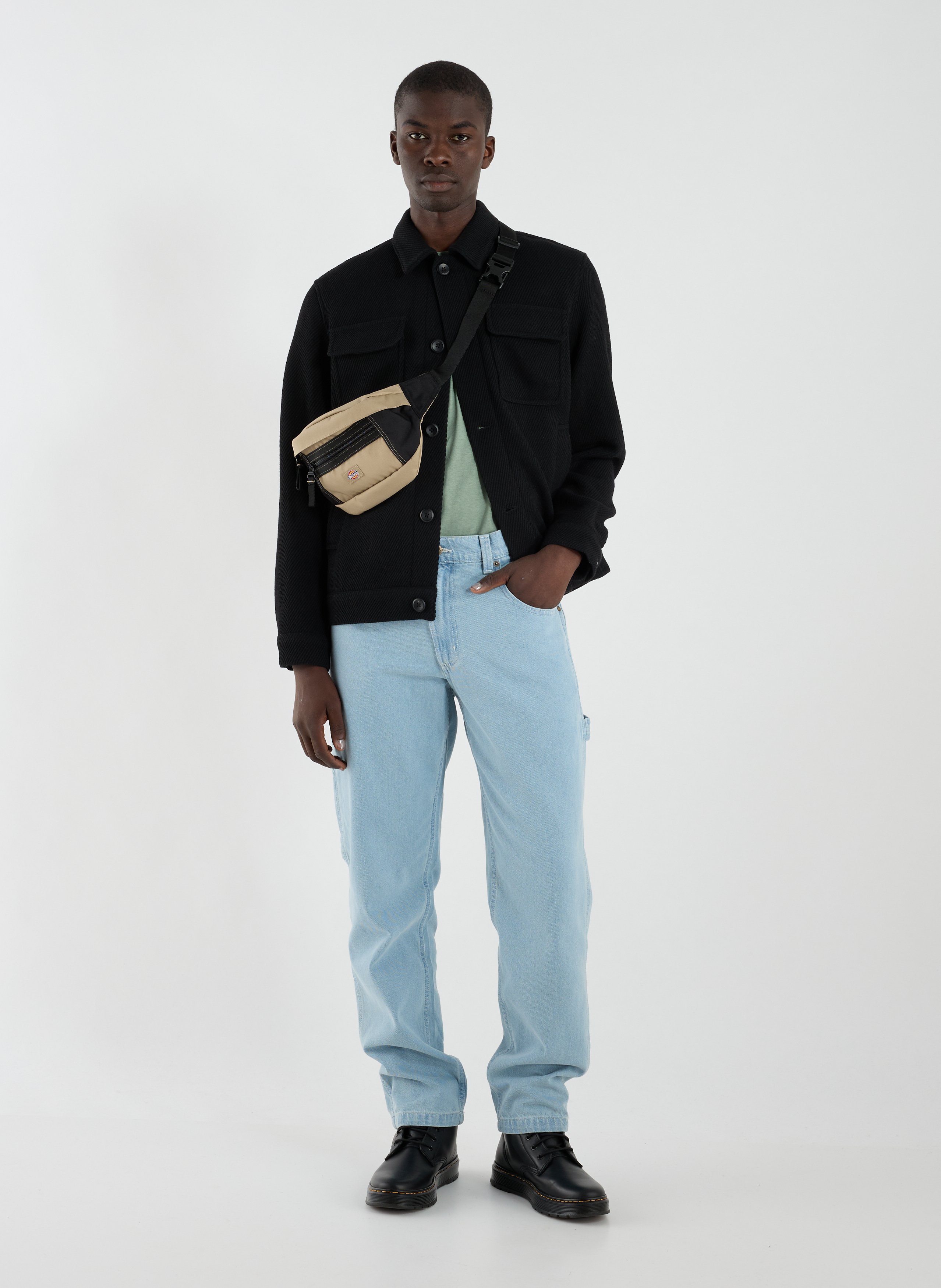 Blouson col classique LES DEUX Noir