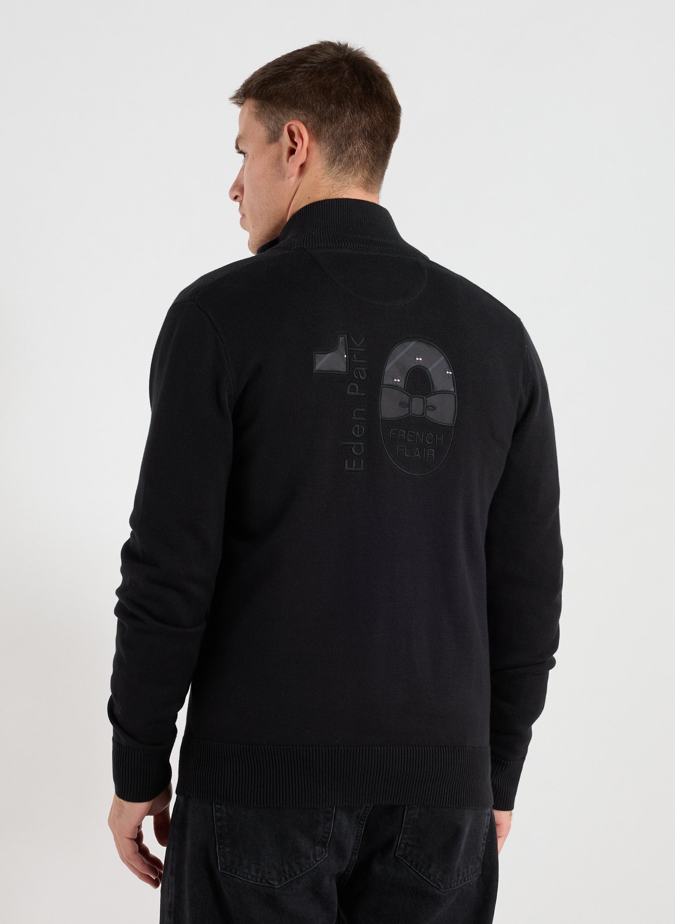 Cotton sweatshirt EDEN PARK Black