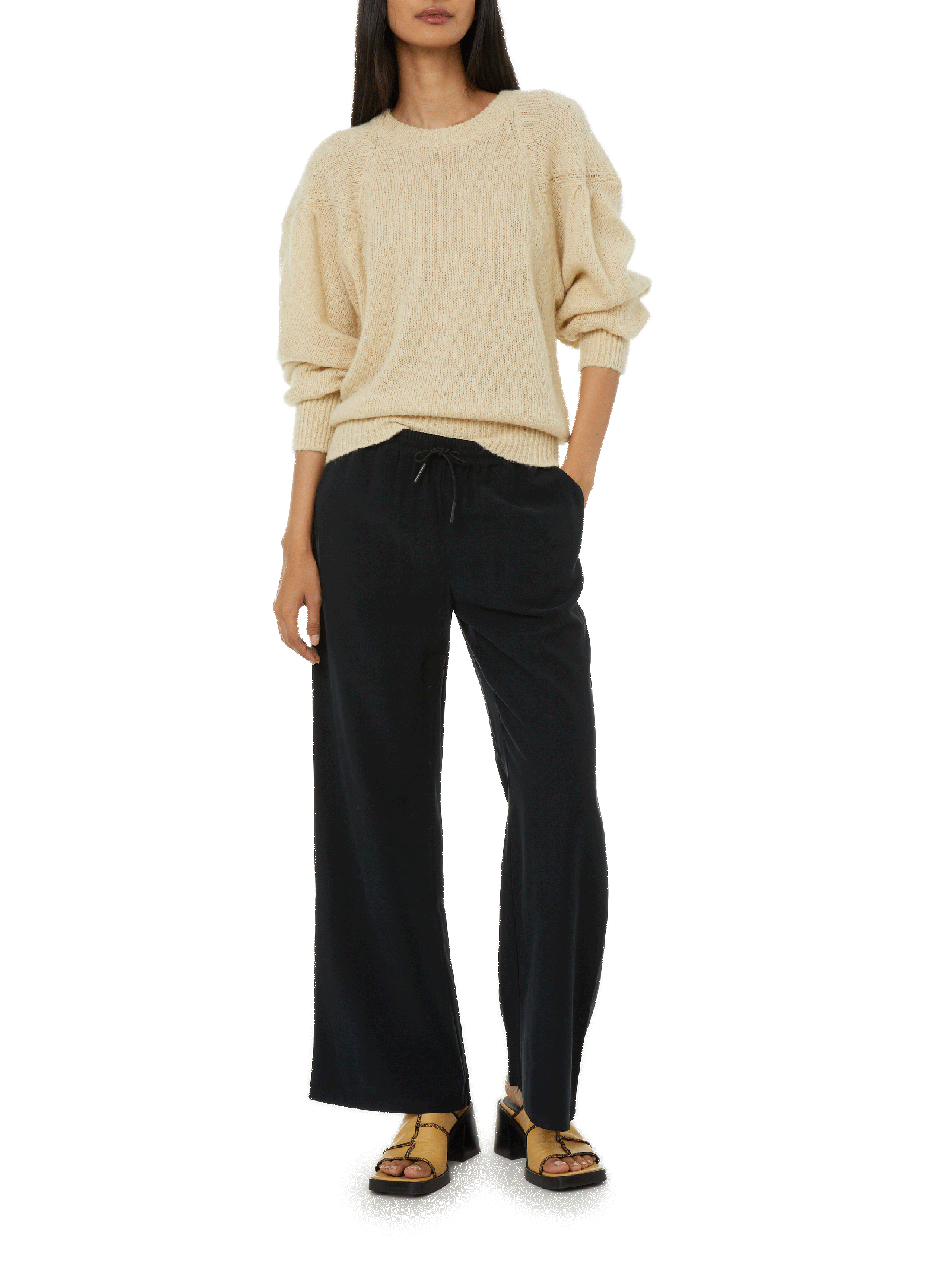 Pull Carla en laine mélangée ROSEANNA Jaune