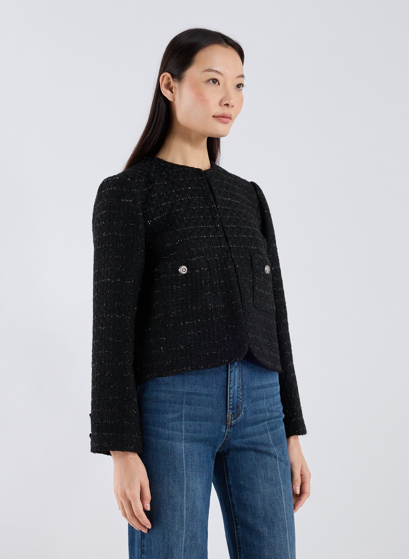 SUNCOO Veste droite Noir