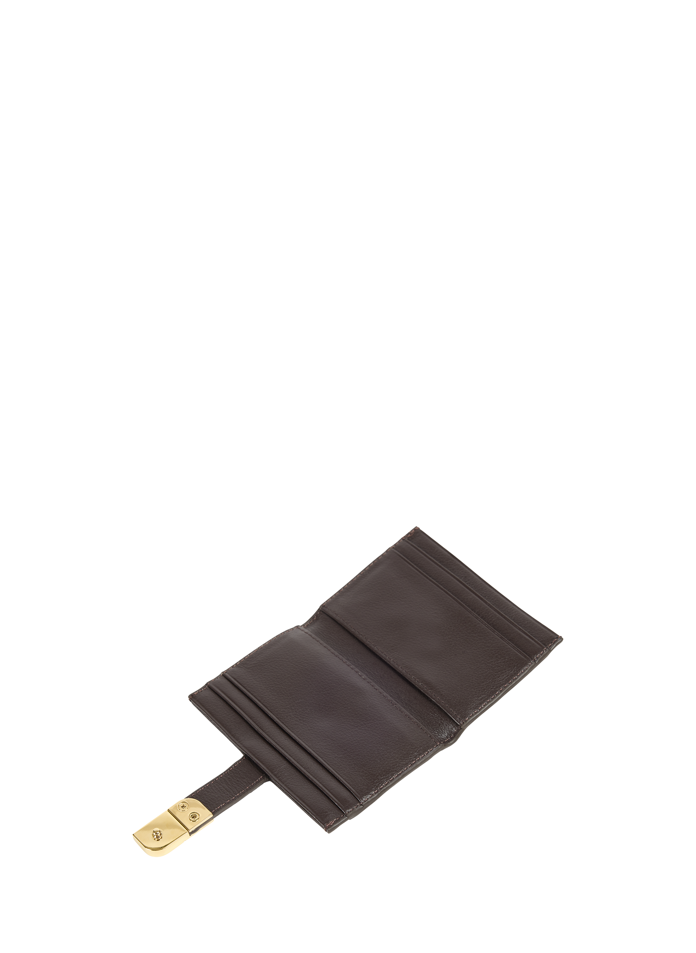 Porte-cartes en cuir grainé NAT & NIN Marron